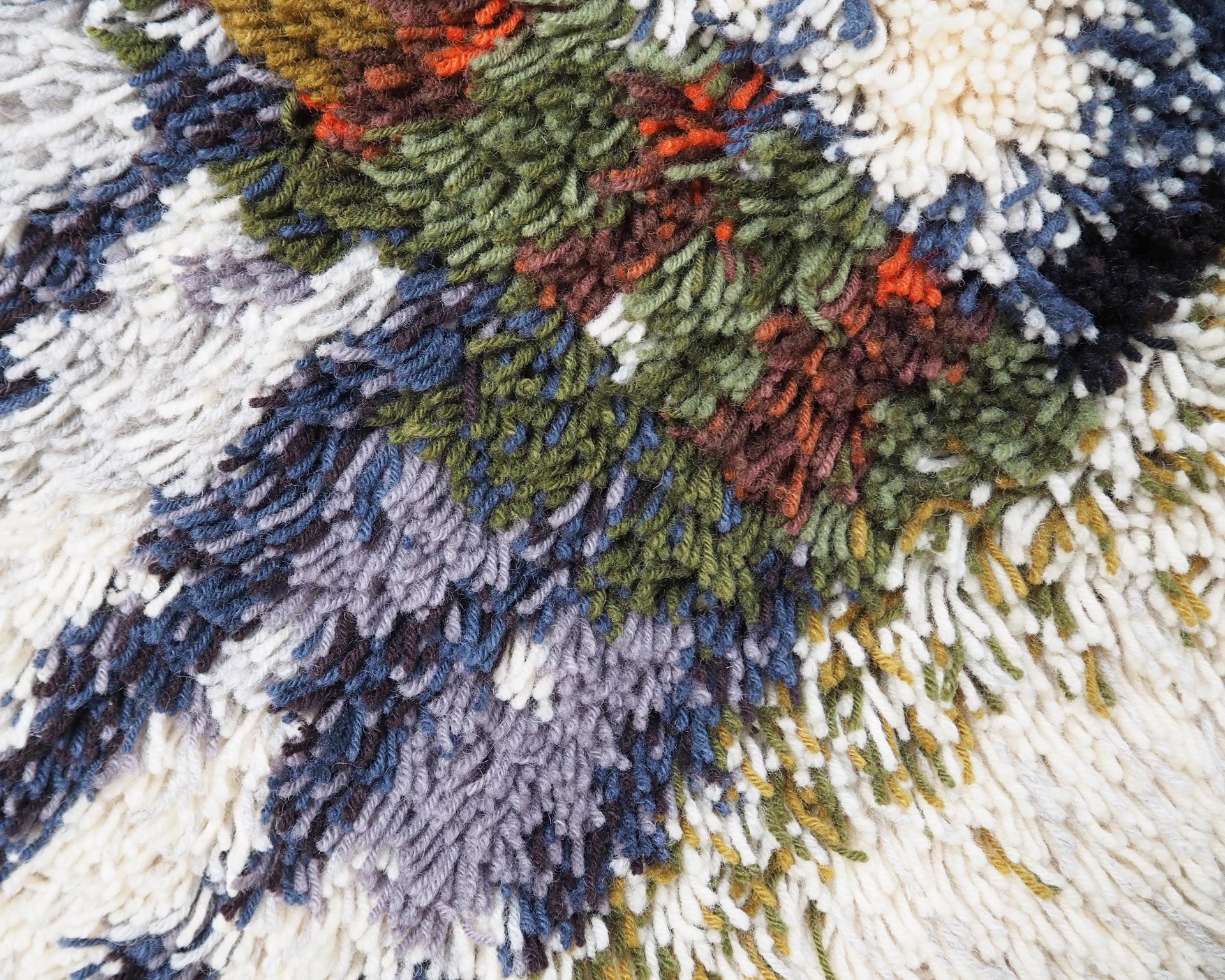 Vintage Rya wall hanging | Scandinavian Rya rug | Wool vintage wall hanging | Vintage wool Rya rug | Traditional Scandinavian wall hanging
