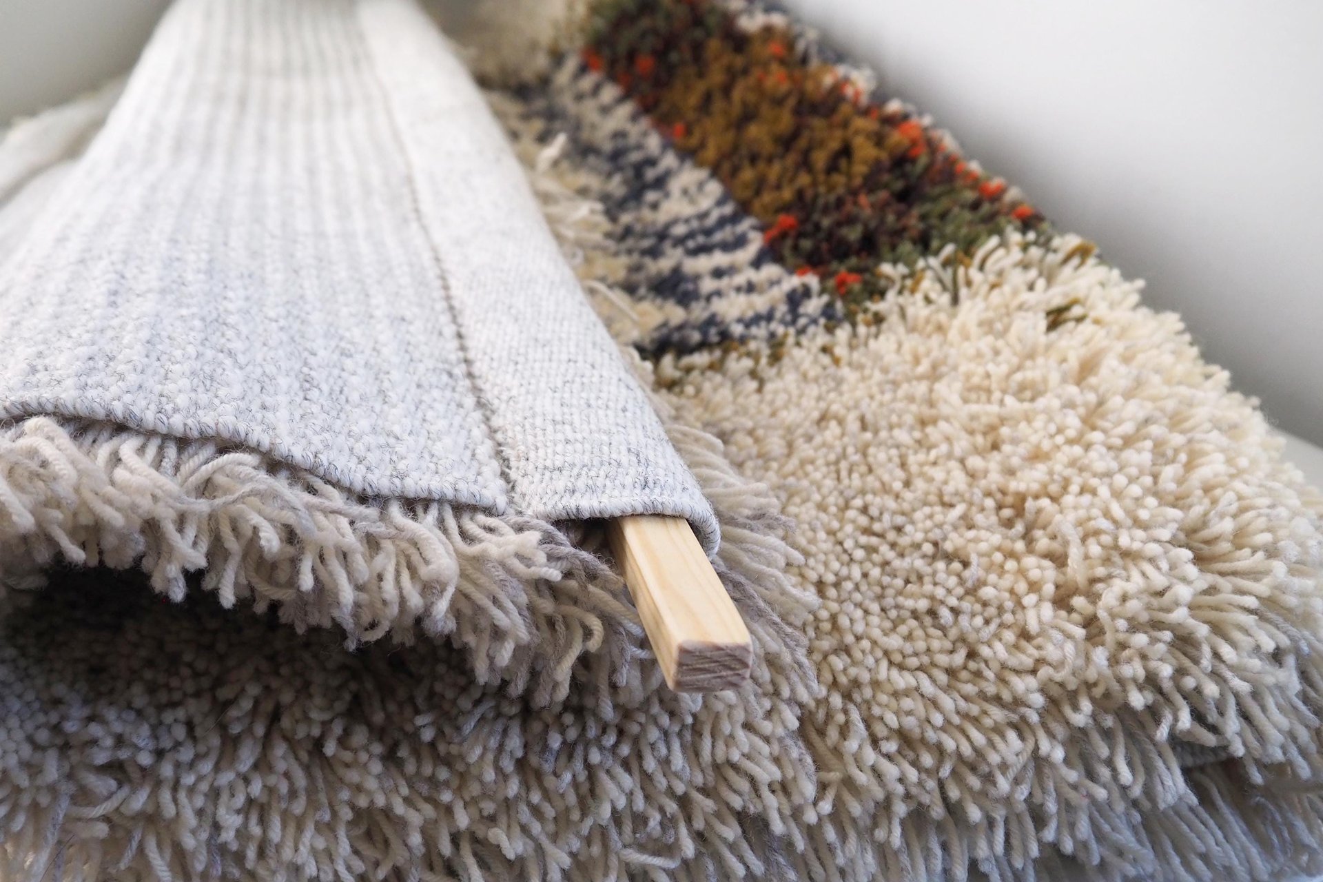 Vintage Rya wall hanging | Scandinavian Rya rug | Wool vintage wall hanging | Vintage wool Rya rug | Traditional Scandinavian wall hanging