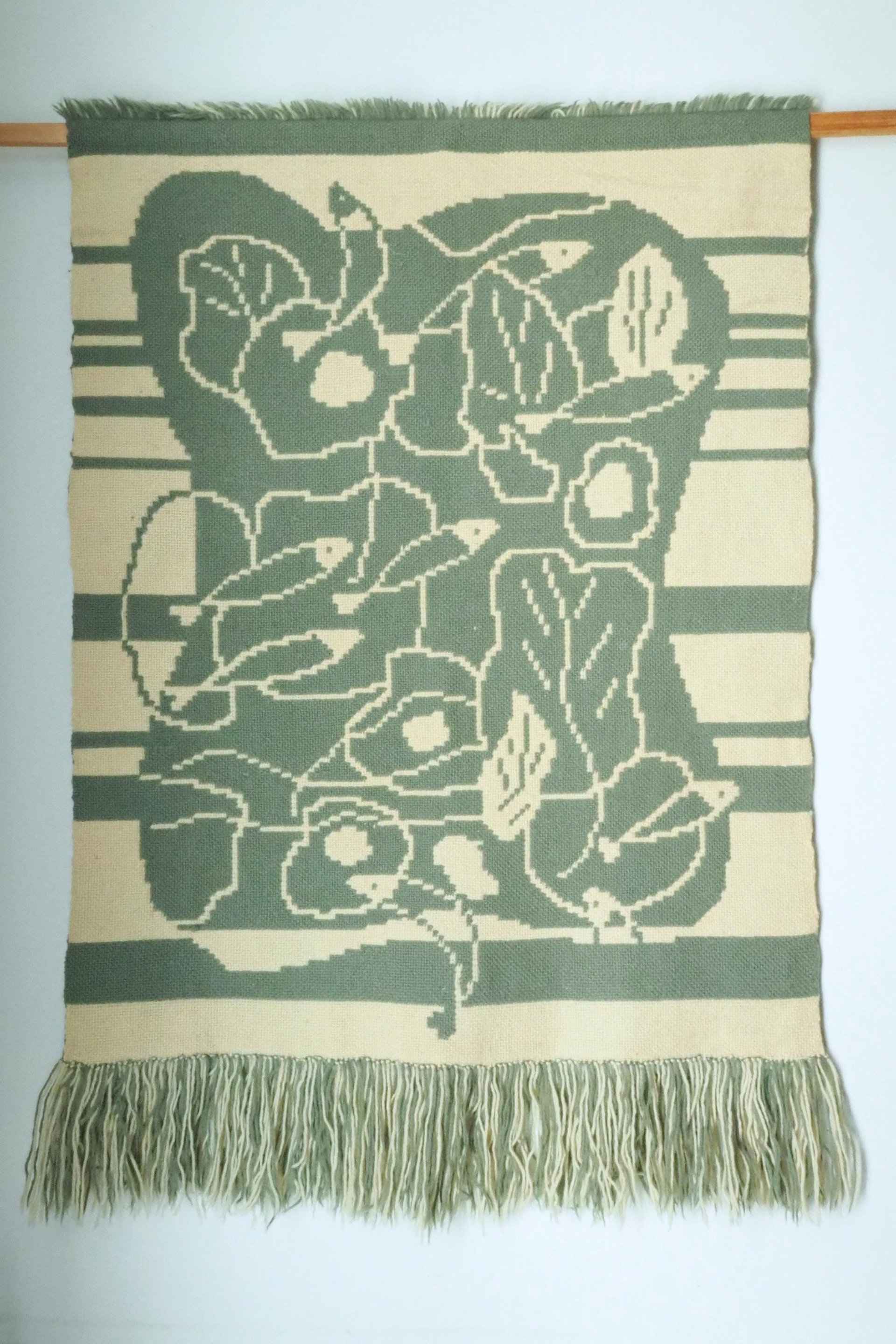 Vintage wall hanging | Handmade wall tapestry | Scandinavian wall hanging | Vintage wall tapestry | Reversible wall tapestry