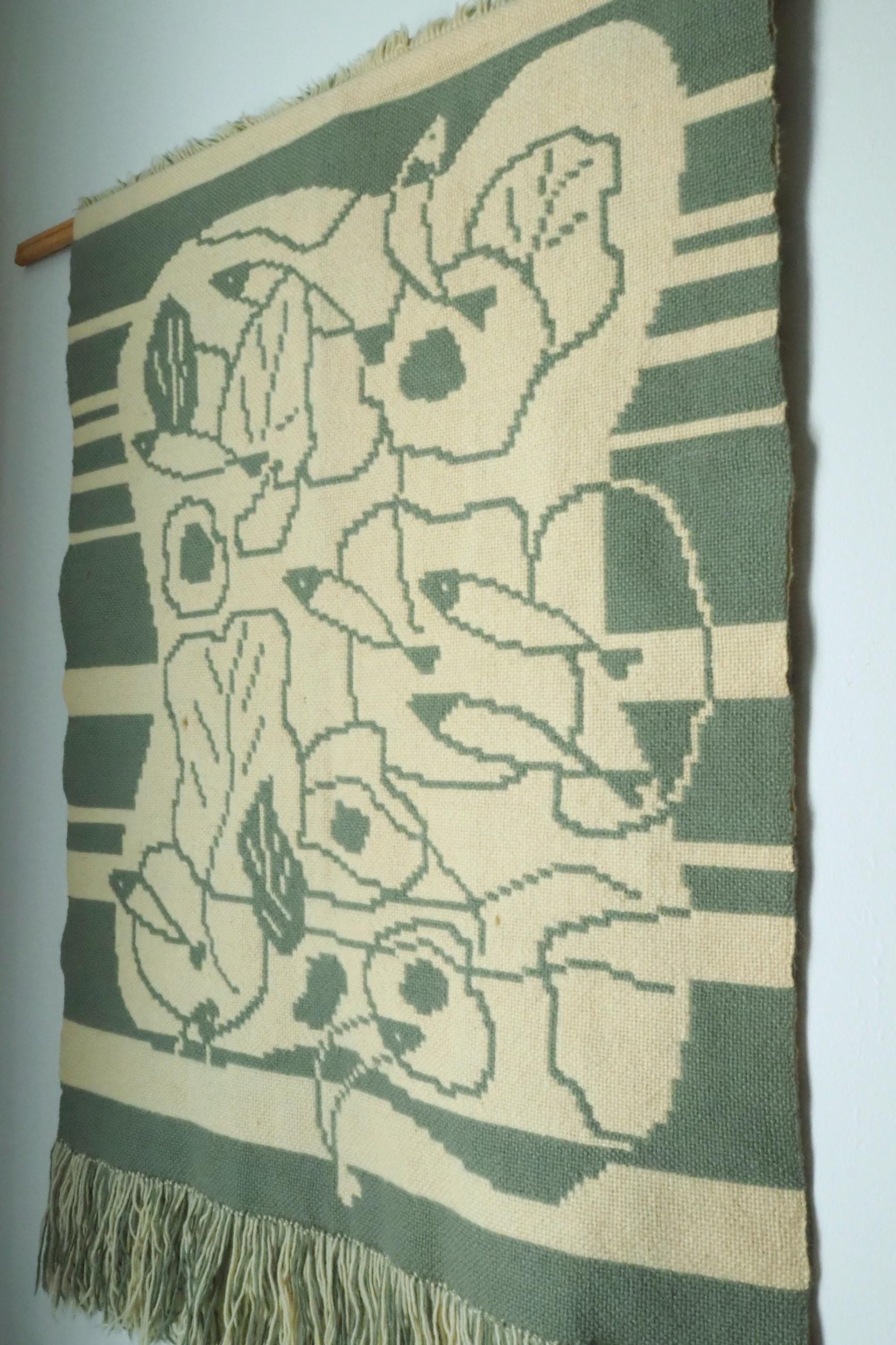Vintage wall hanging | Handmade wall tapestry | Scandinavian wall hanging | Vintage wall tapestry | Reversible wall tapestry