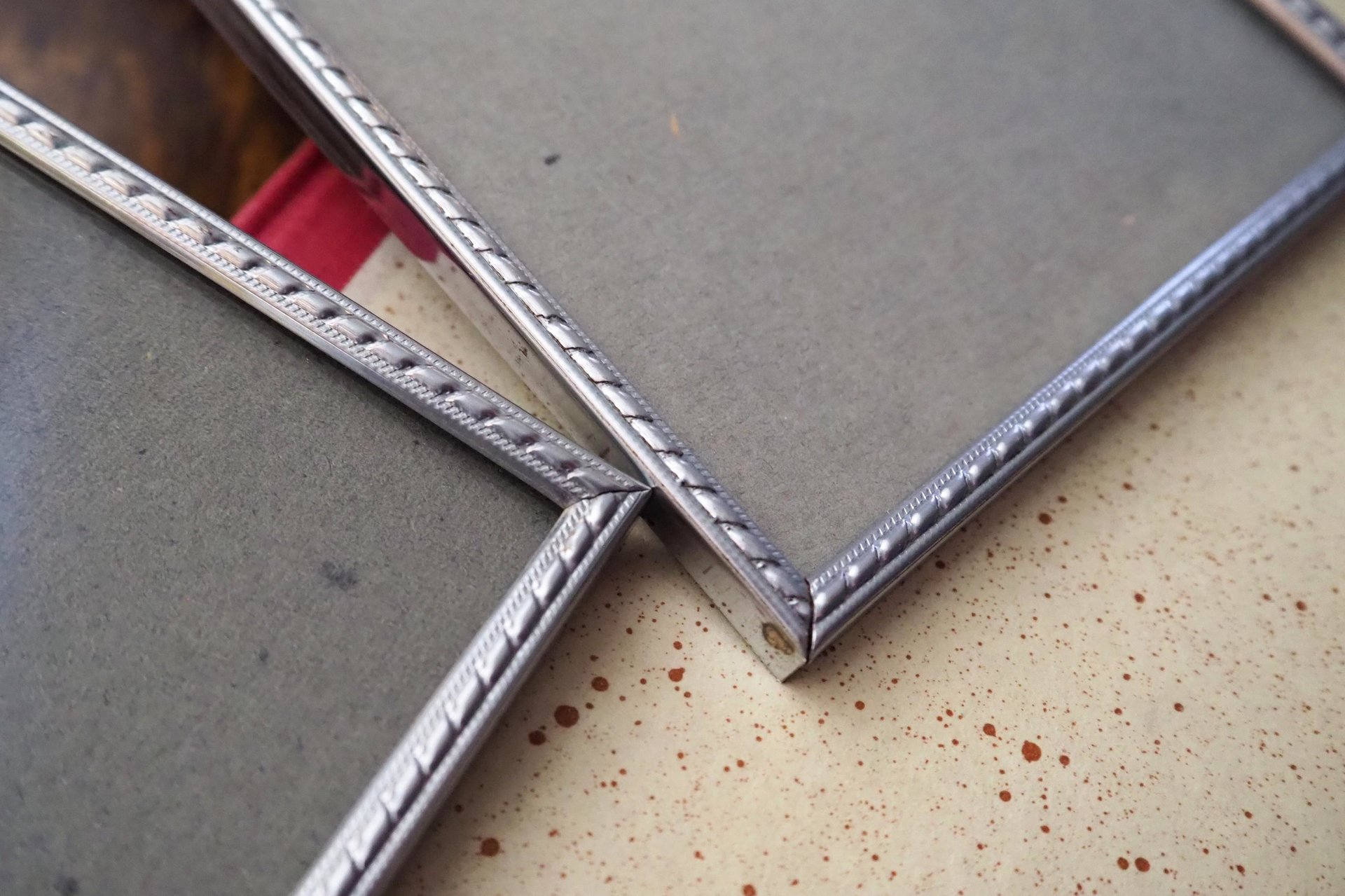 Set of two vintage silver plated photo frames | Silver plated photo frame 11x15 cm | Vintage silver plated picture frames | Vintage frames