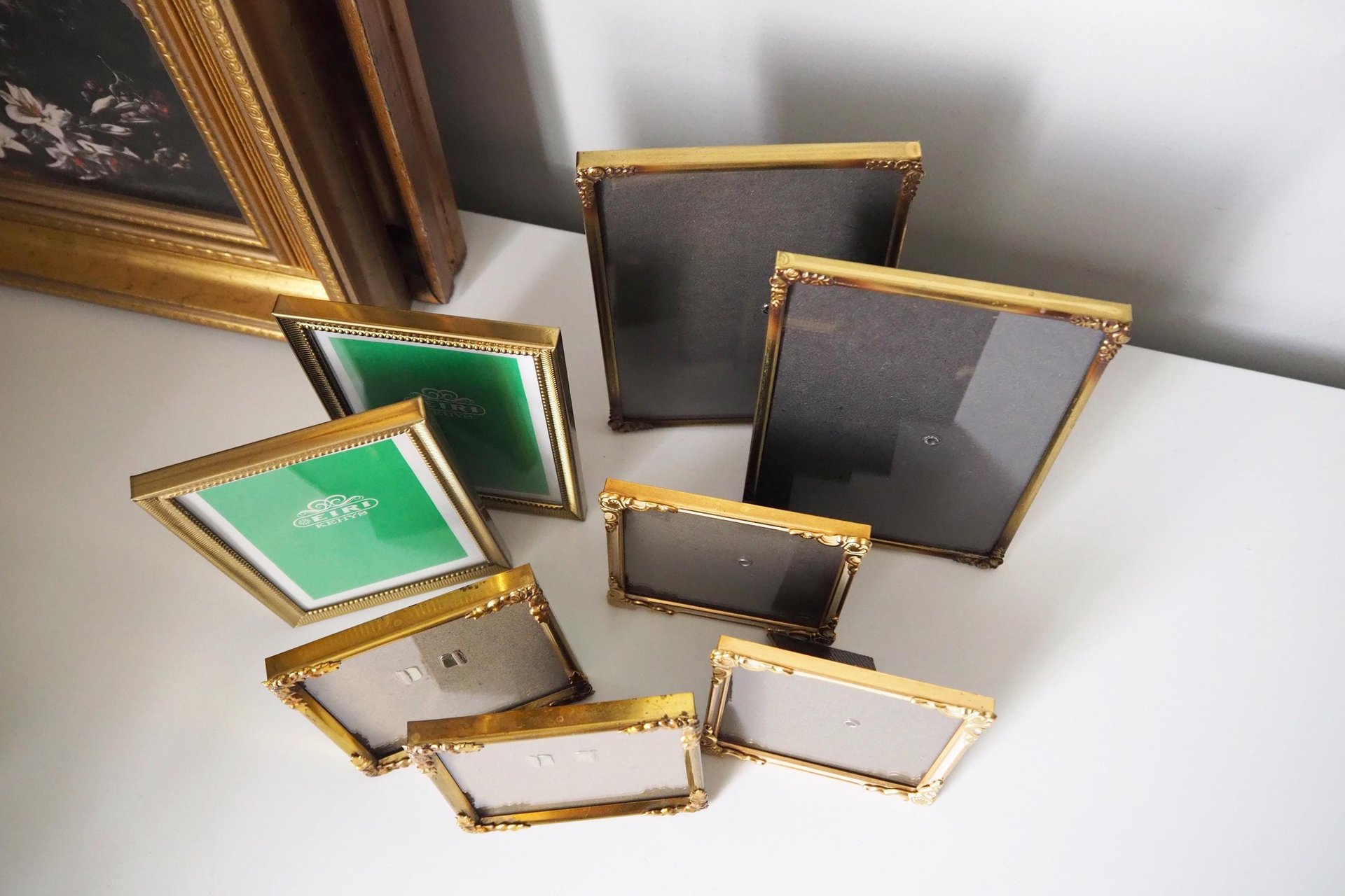 Vintage brass photo frame sets | Set of two vintage brass photo frames | Matching vintage frames | Brass picture frames | Vintage frames