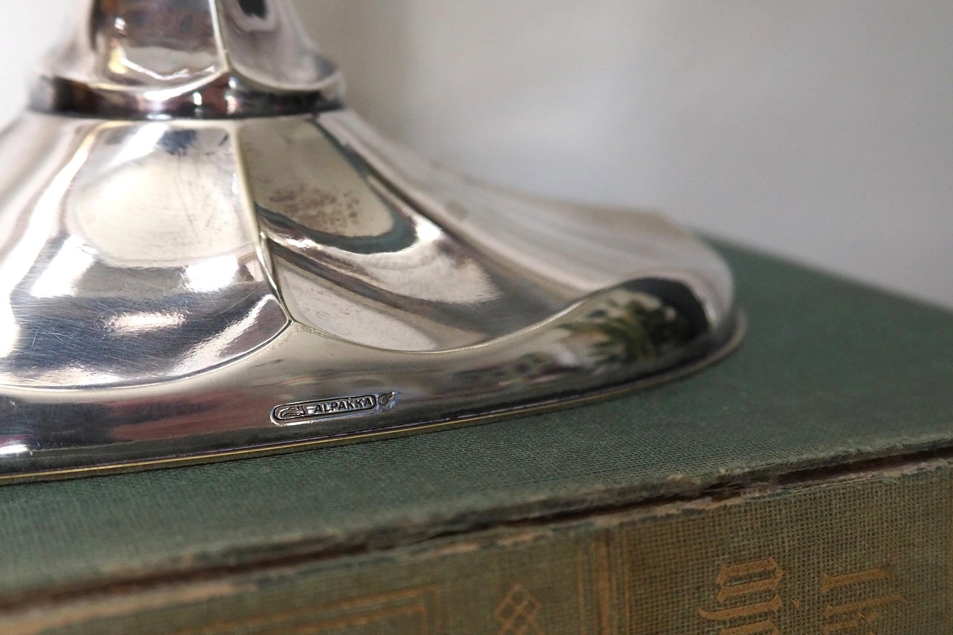 Vintage alpacca candelabra | Alpacca silver candelabra | Three arm candlestick holder | Vintage candelabrum