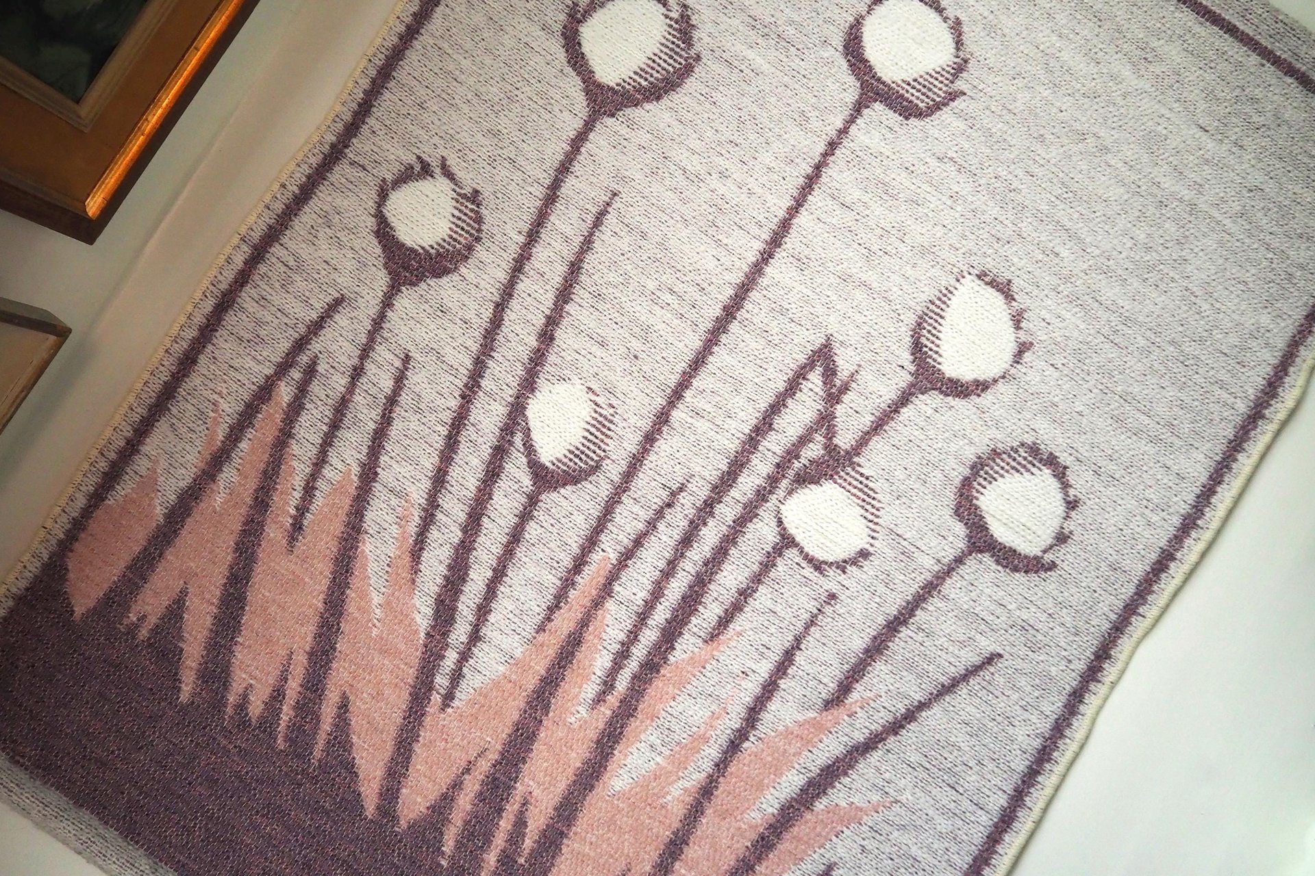 Vintage wall hanging | Large wall hanging | Vintage wall tapestry | Scandinavian woven textile | Made in Finland | Cottongrass tapestry