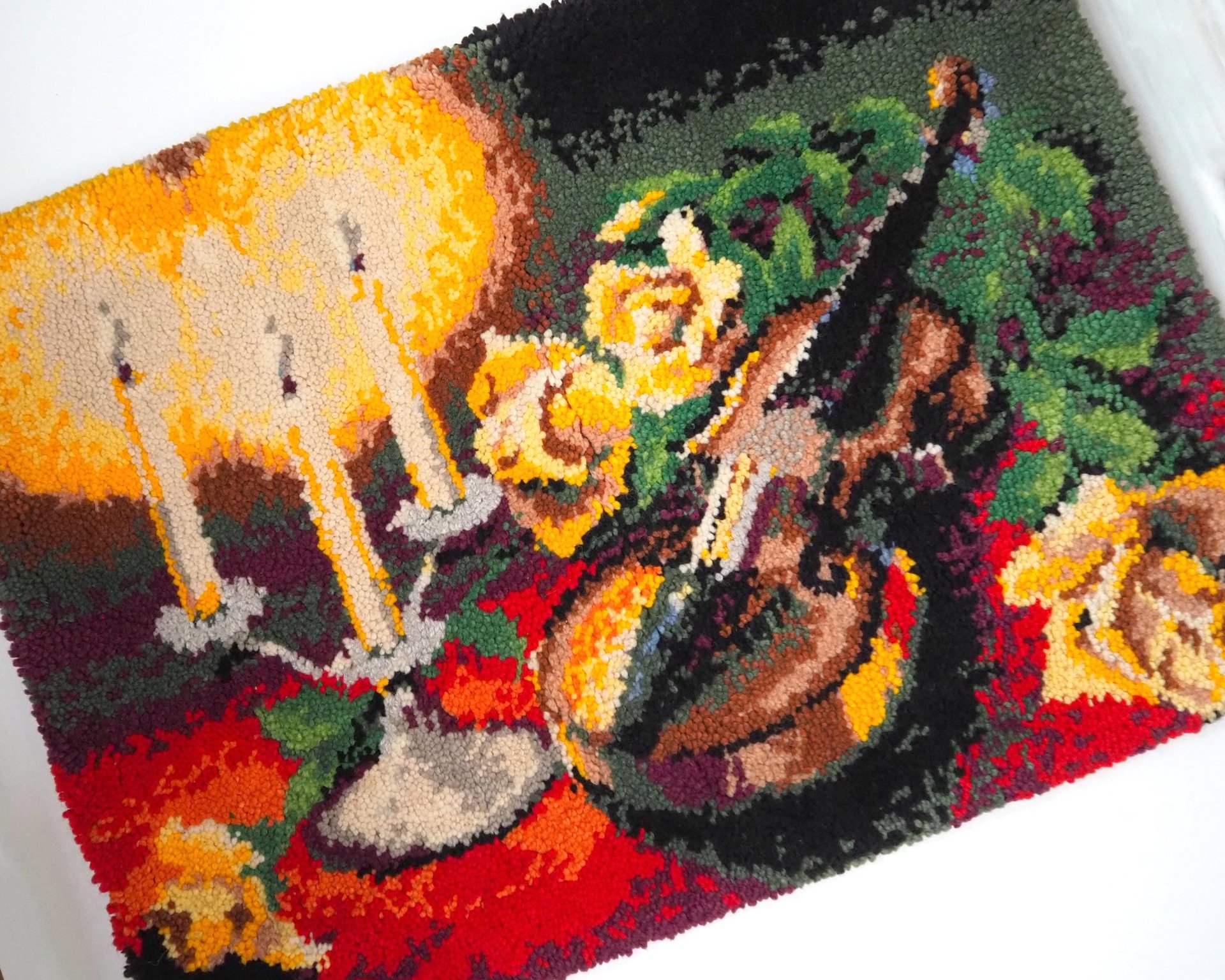 Vintage wall hanging | Vintage violin tapestry | Thick wall tapestry | Cottage core wall hanging | Vintage tapestry | Retro wall hanging