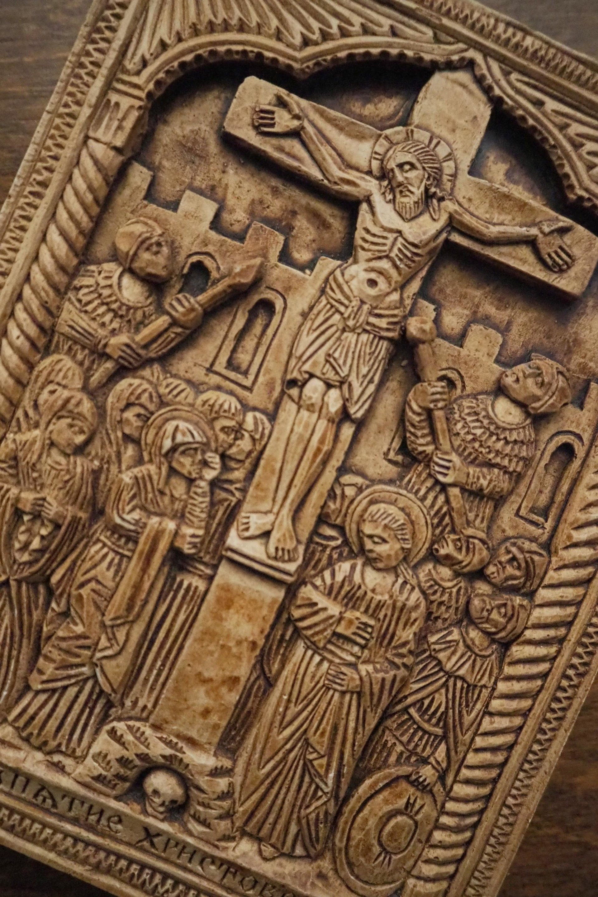 Vintage Orthodox icon | Orthodox icon | Ceramic religious icon | Vintage ceramic icon | Small vintage icon