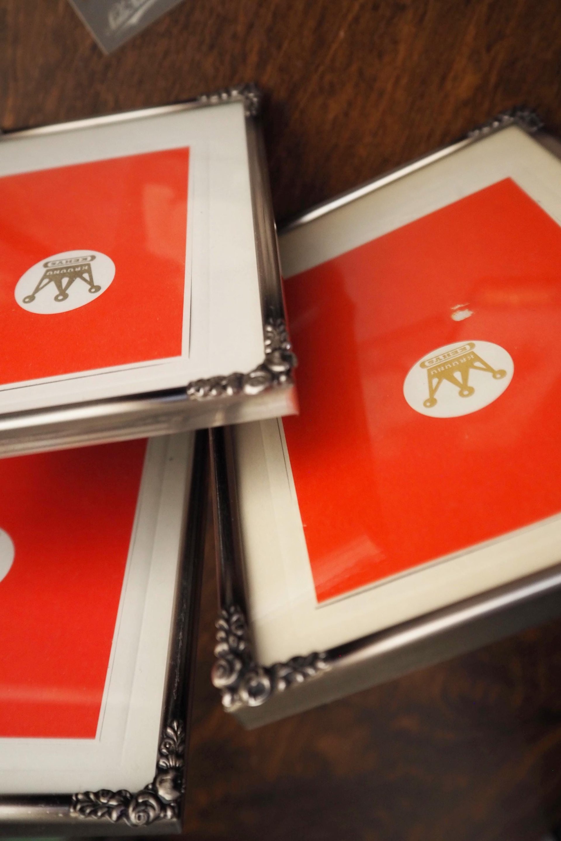 Set of three vintage photo frames | Vintage silver plated photo frames | Silver plated vintage frames | Silver plated picture frames