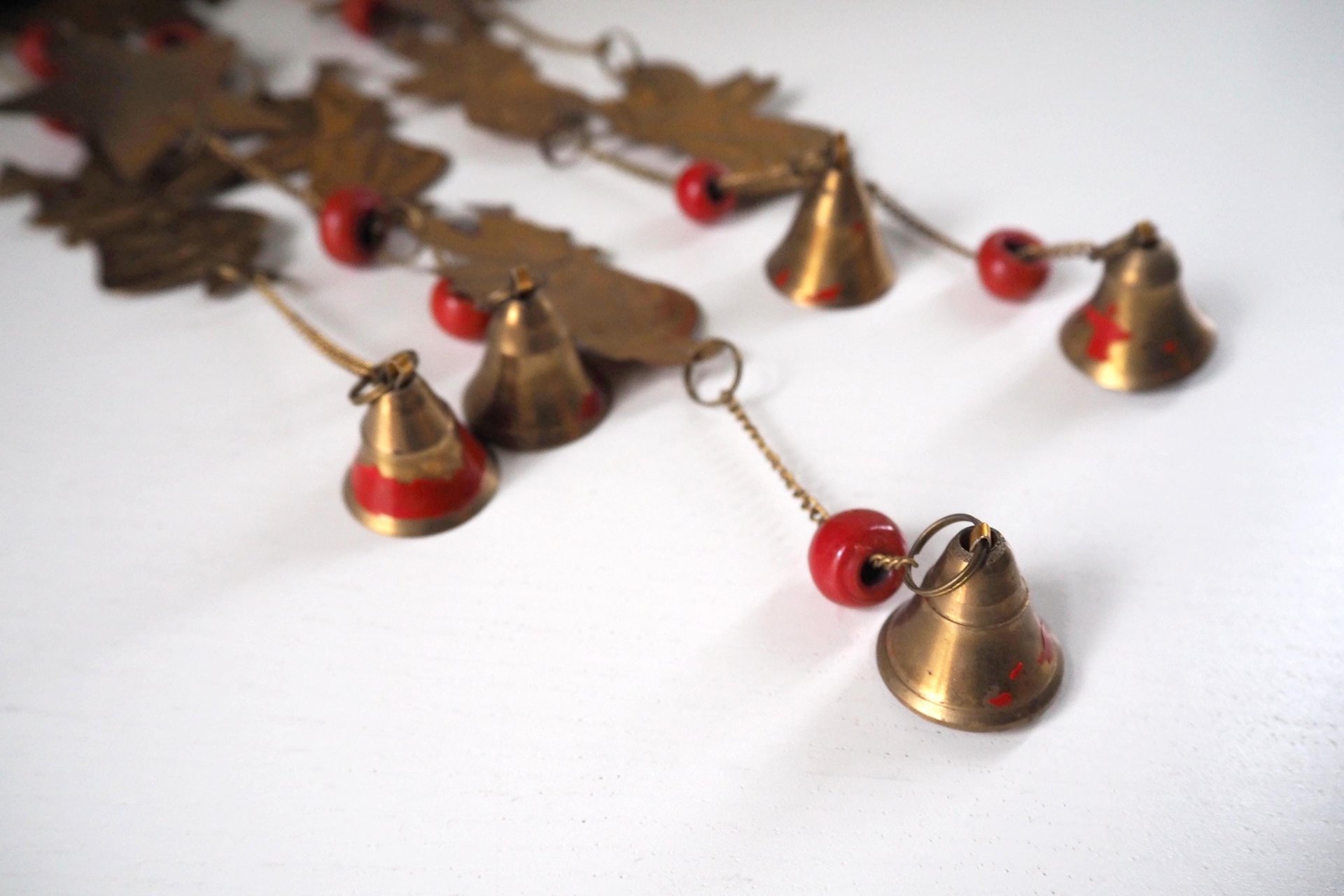 Vintage wind chime | Vintage brass wind chime | Brass wind chime | Angel wind chime with bells | Vintage Christmas decor