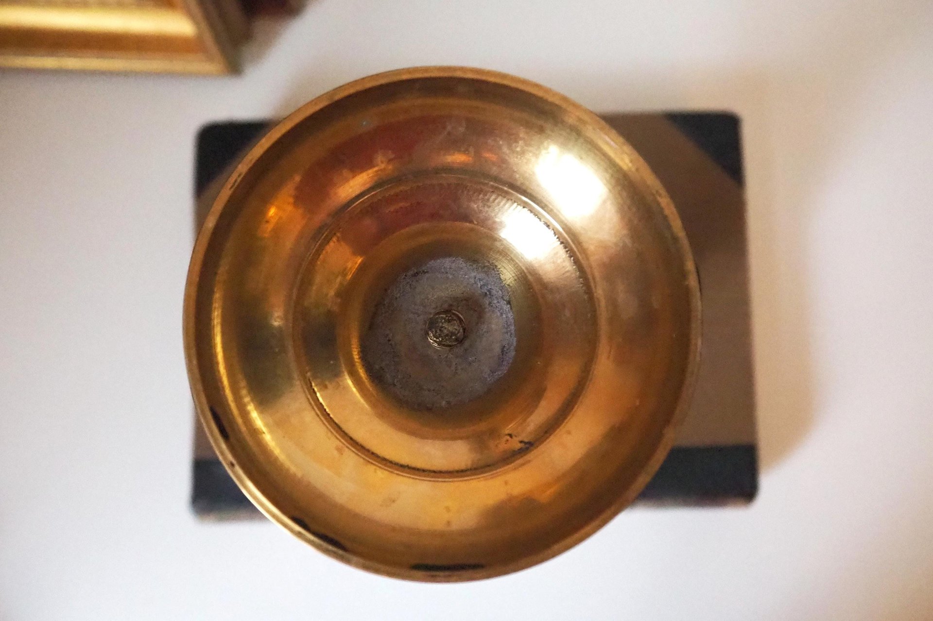 Vintage three arm candelabrum | Vintage brass candelabrum | Three arm candlestick holder | Vintage candelabra | Art nouveau candelabrum