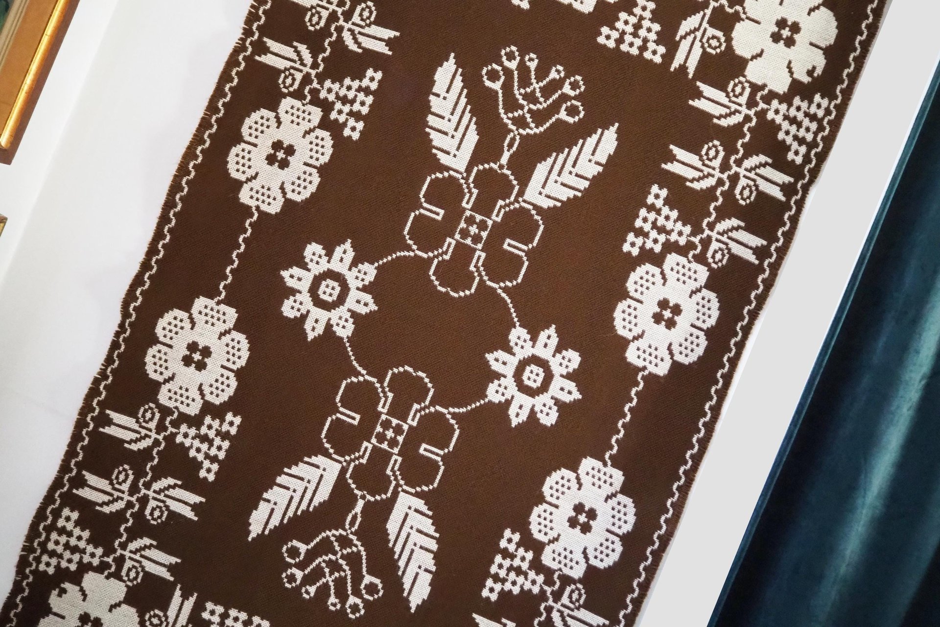 Vintage wall hanging | Brown and light beige wall hanging | Scandinavian wall hanging | Vintage wall tapestry | Handmade wall tapestry