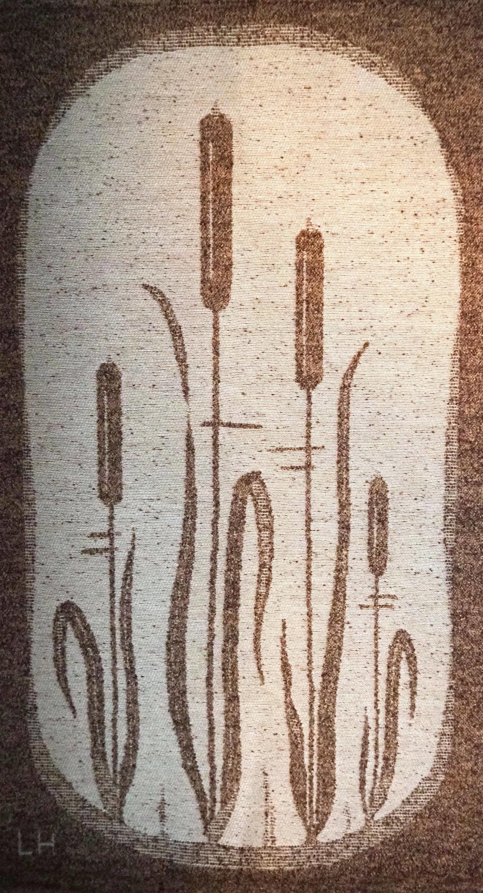 Vintage wall hanging | Scandinavian wall tapestry | Lapuan Kankurit wall hanging | Vintage wall tapestry | Finnish wall tapestry | Cattails