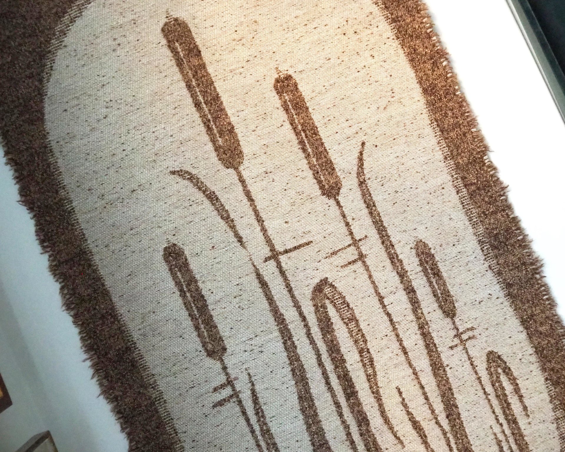 Vintage wall hanging | Scandinavian wall tapestry | Lapuan Kankurit wall hanging | Vintage wall tapestry | Finnish wall tapestry | Cattails