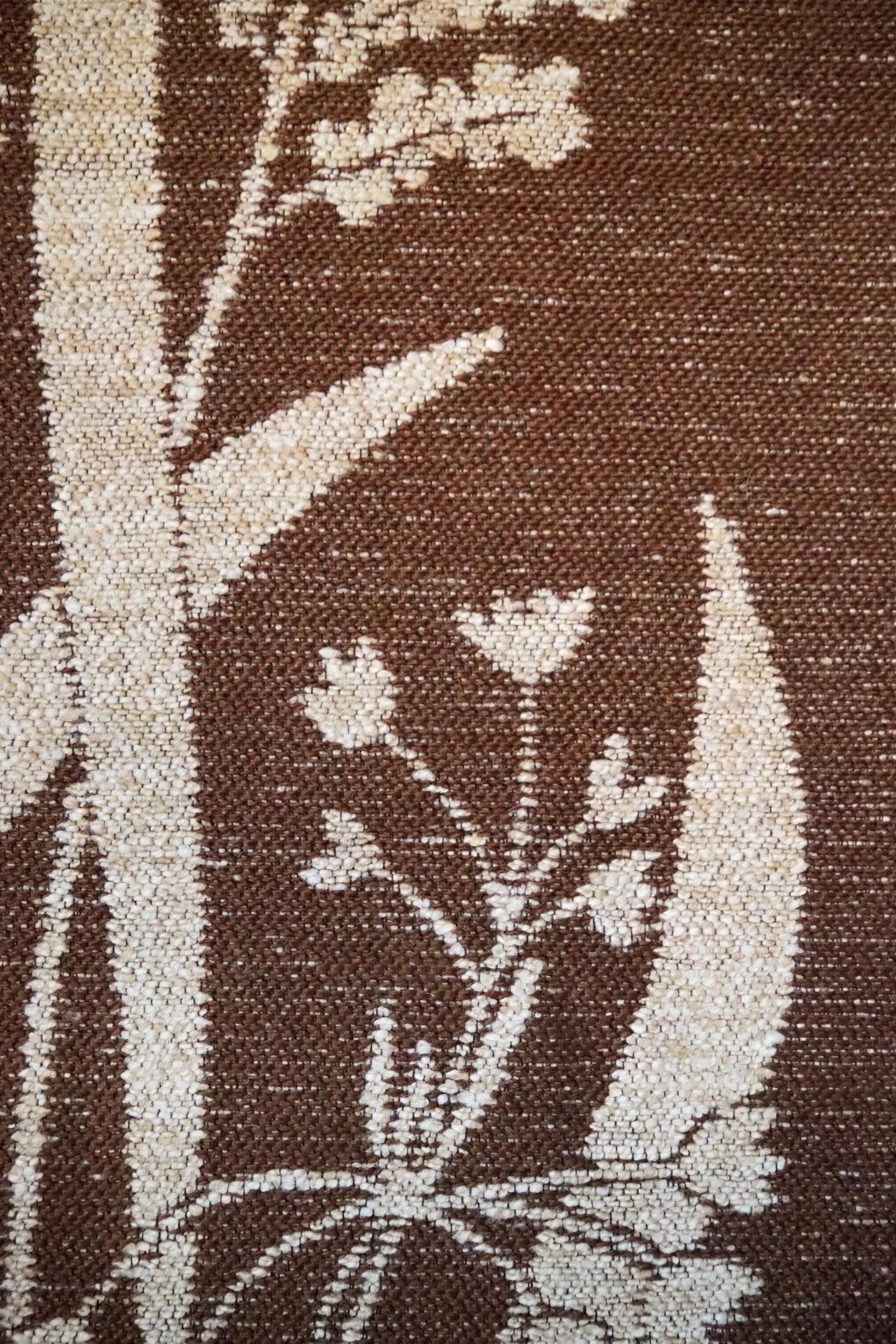 Vintage wall hanging | Large wall hanging | Scandinavian wall tapestry | Brown and beige wall hanging | Made in Finland