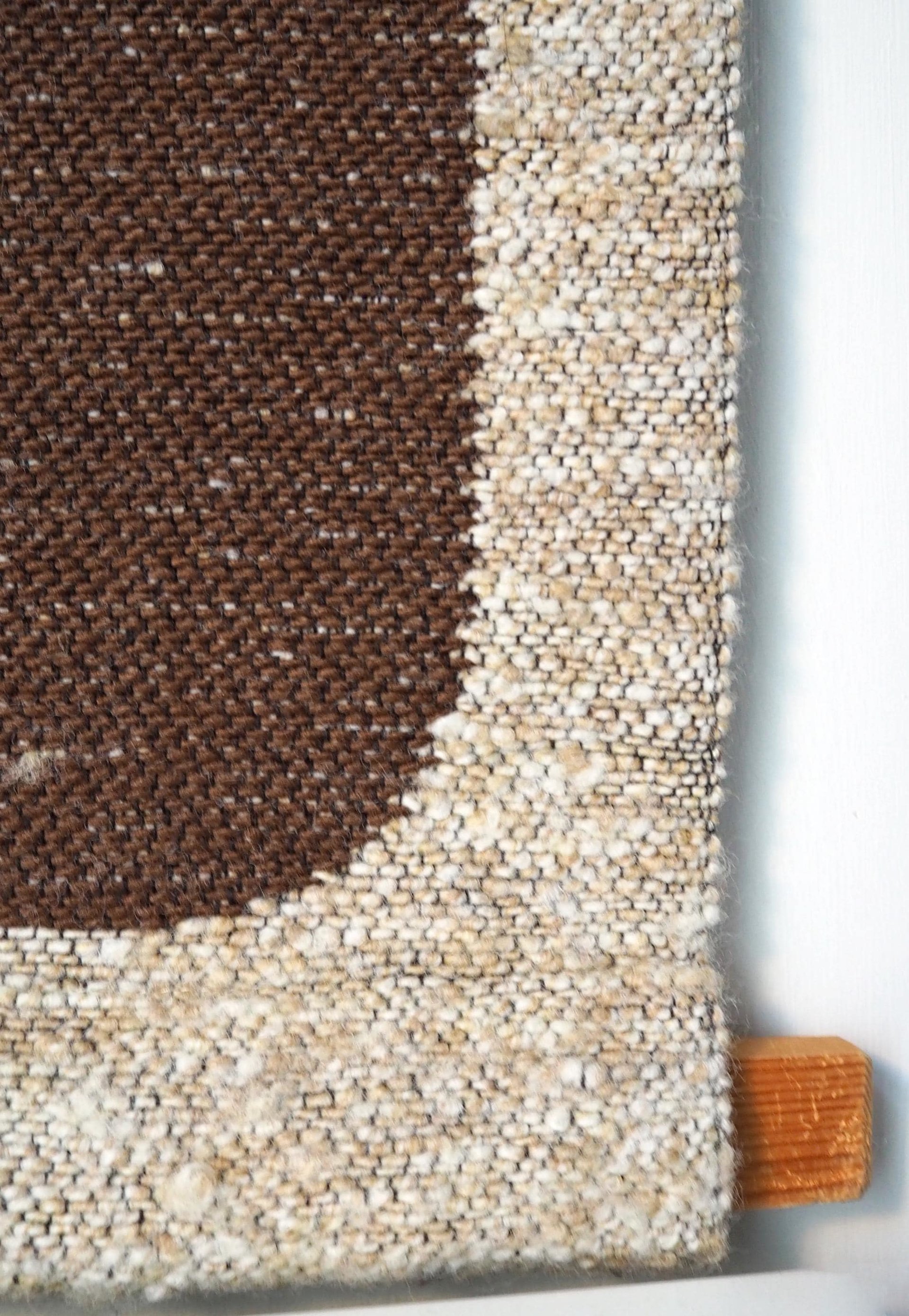 Vintage wall hanging | Large wall hanging | Scandinavian wall tapestry | Brown and beige wall hanging | Made in Finland