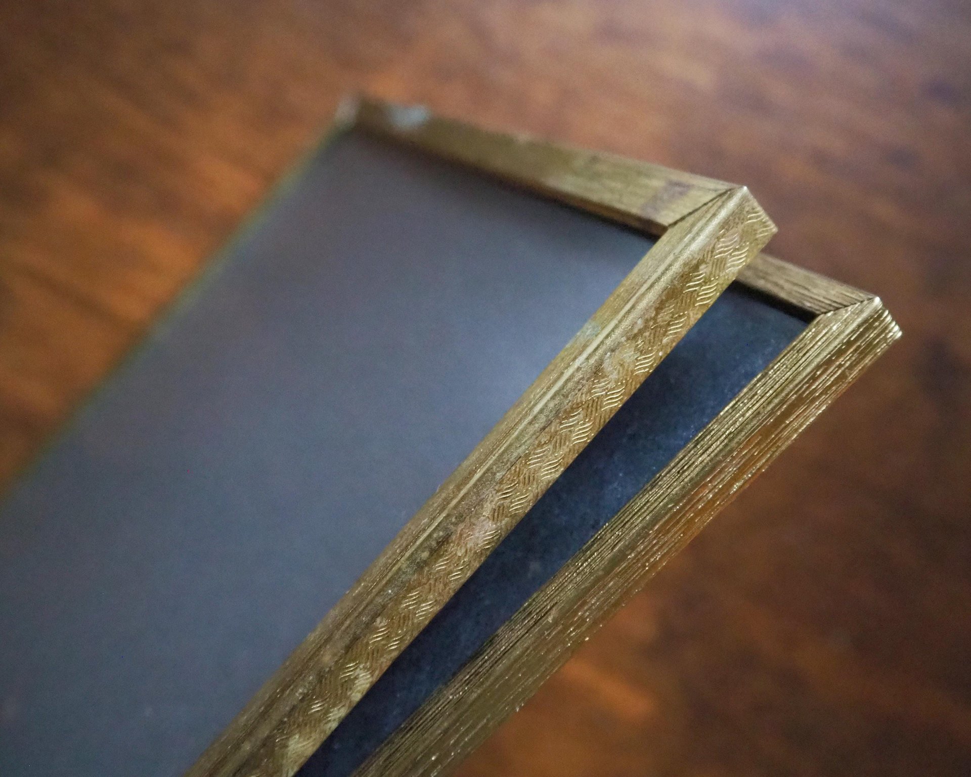 Set of two vintage photo frames | Vintage brass frames | Matching vintage frames | Vintage brass frame set | Vintage Jyden frames