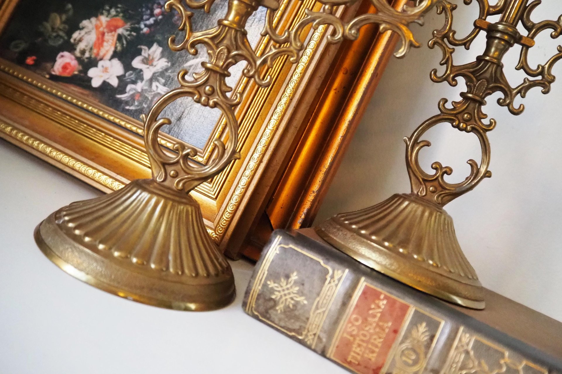 Vintage three arm candelabrums | Set of two matching candelabrums | Three arm candlestick holders | Vintage candelabra | Matching candelabra