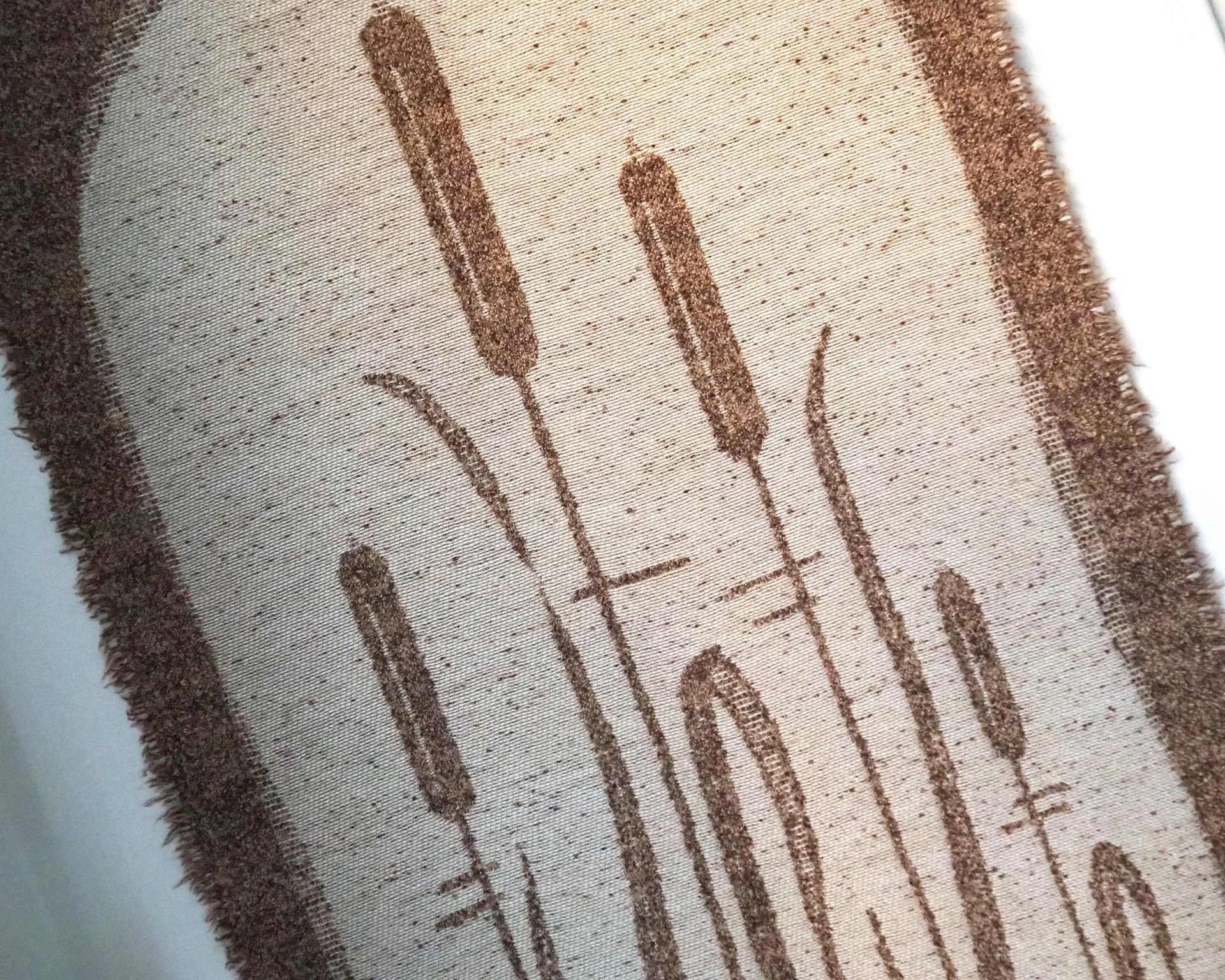 Vintage wall hanging | Scandinavian wall tapestry | Lapuan Kankurit wall hanging | Vintage wall tapestry | Finnish wall tapestry | Cattails