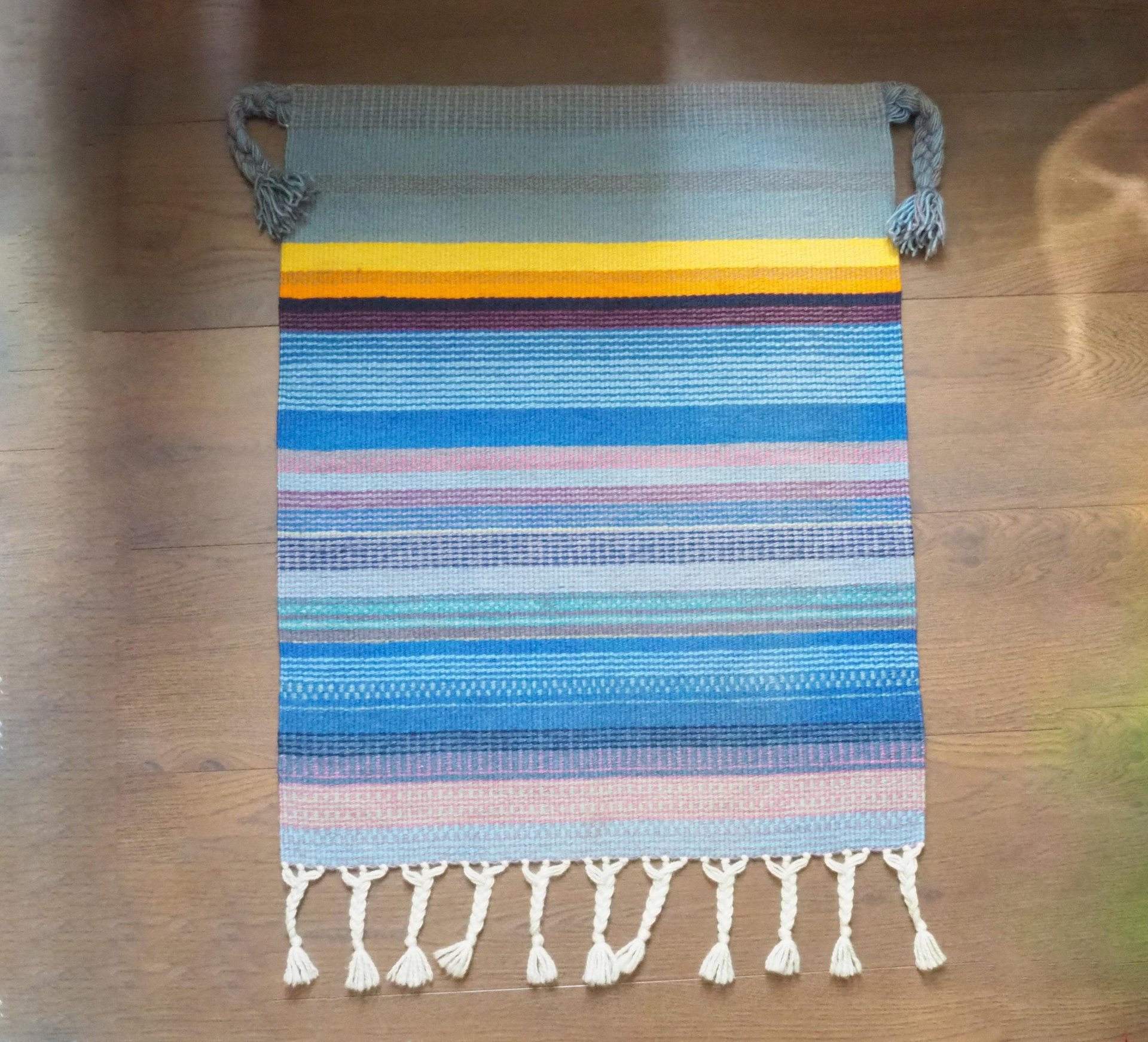 Vintage wall tapestry | Arktinen Horisontti by Elsa Montell-Saanio | Finnish Raanu | Lapland | Vintage wall hanging | Made in Finland