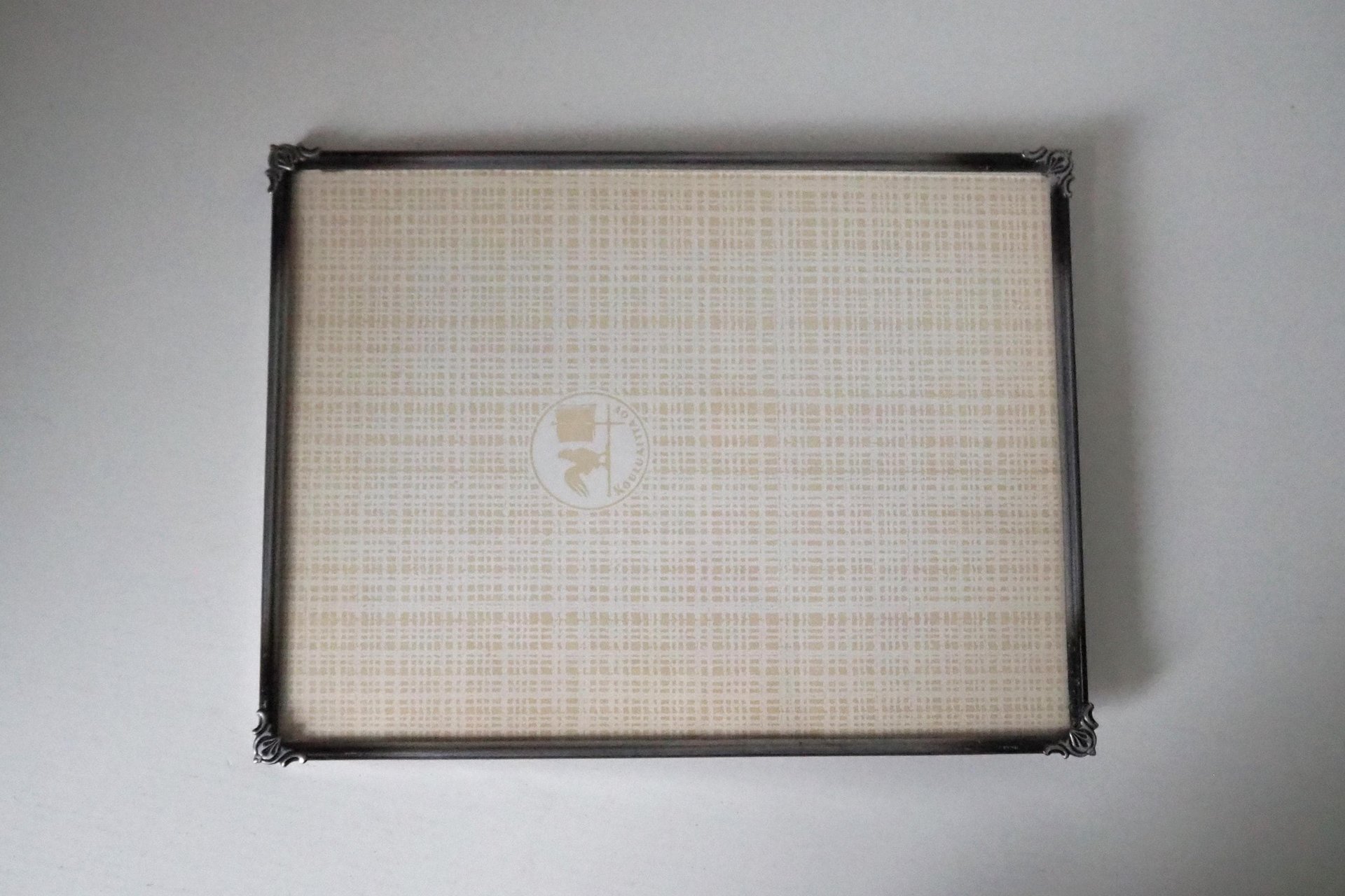 Vintage photo frame 18x24 cm | Vintage photo frame | Silver plated picture frame | Vintage silver picture frame