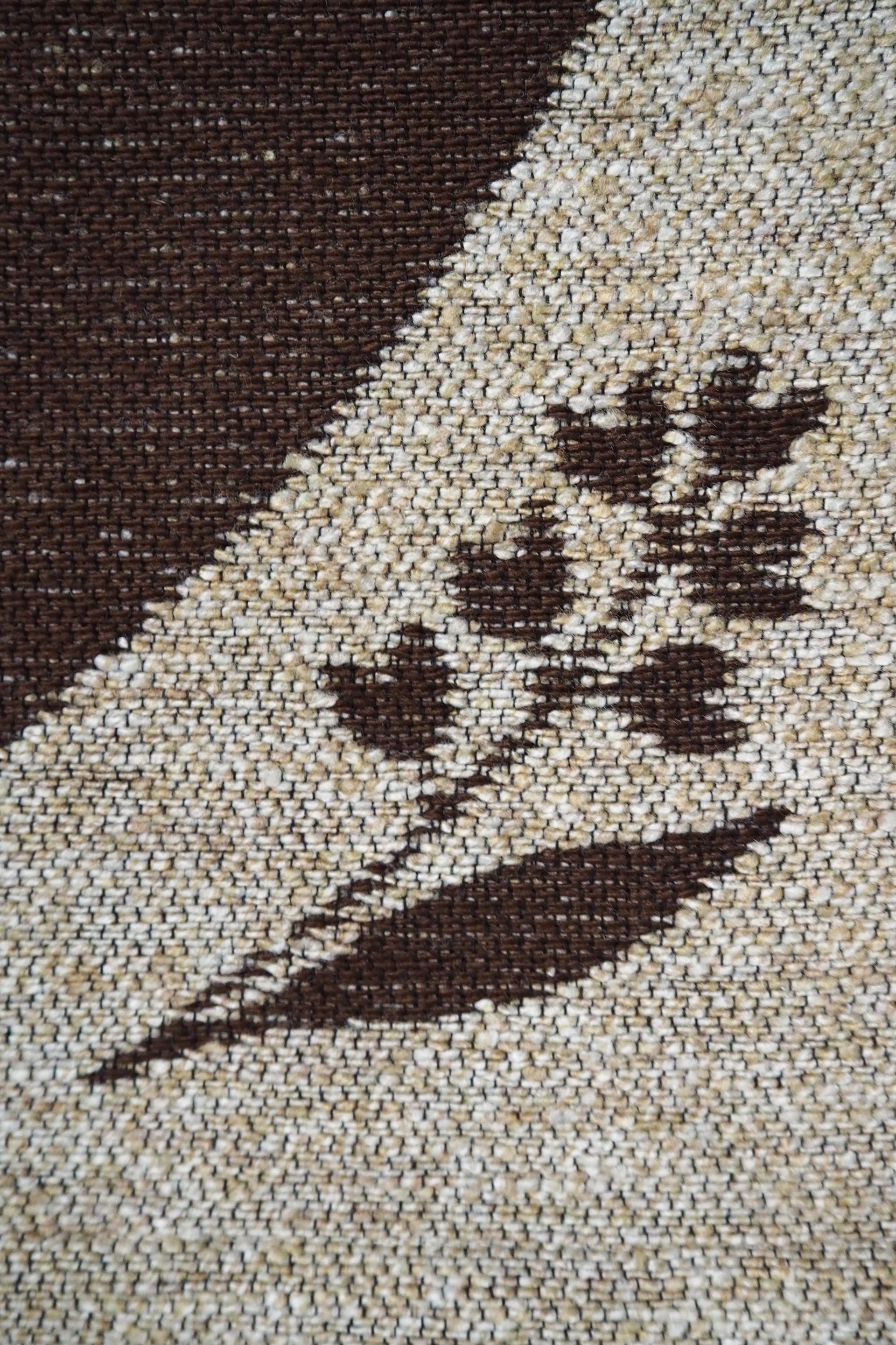 Vintage wall hanging | Lily of the Valley wall tapestry | Large wall hanging | Scandinavian woven textile | Brown wall hanging