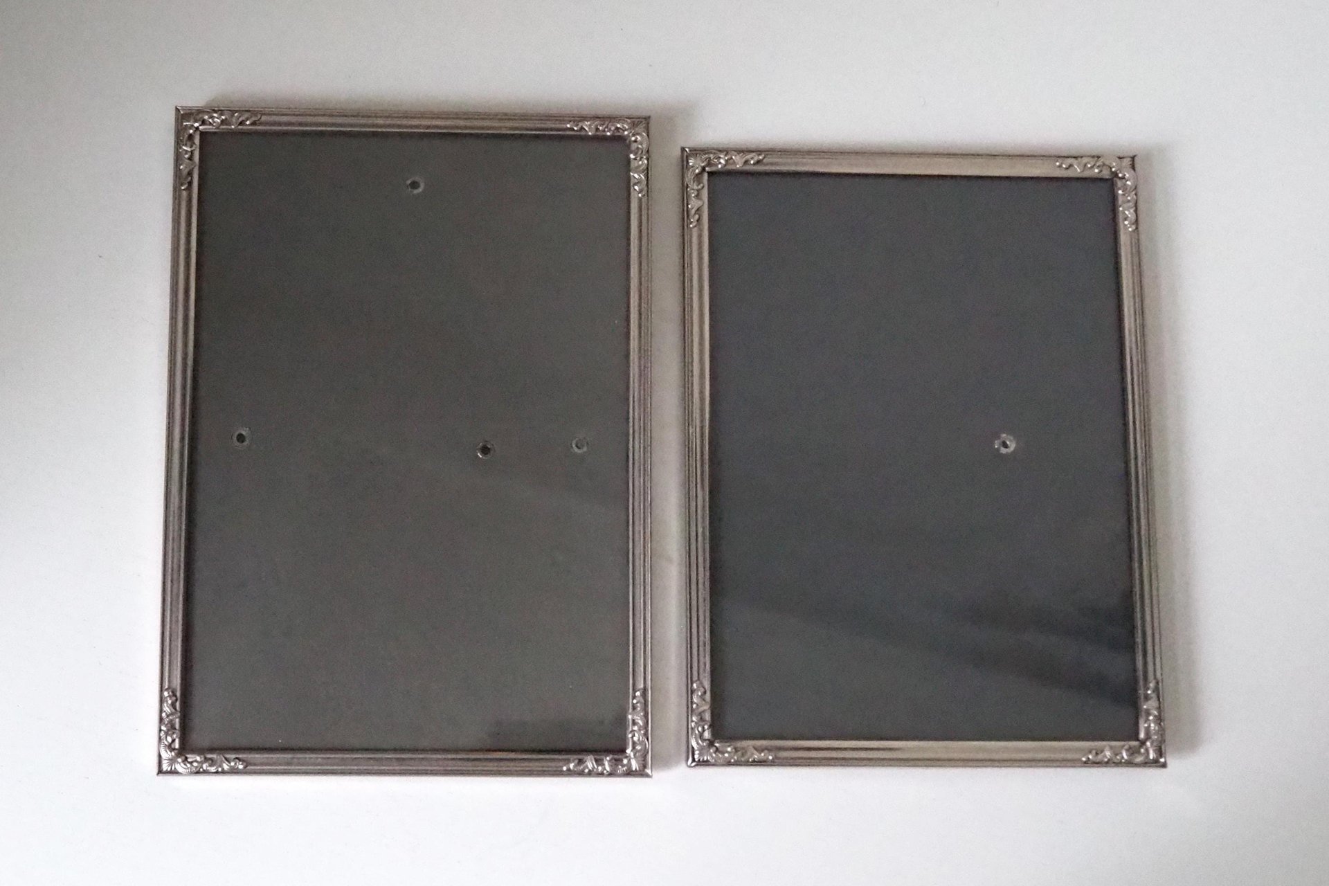 Set of two vintage silver plated photo frames | Silver plated photo frames | Vintage picture frames | Matching frames