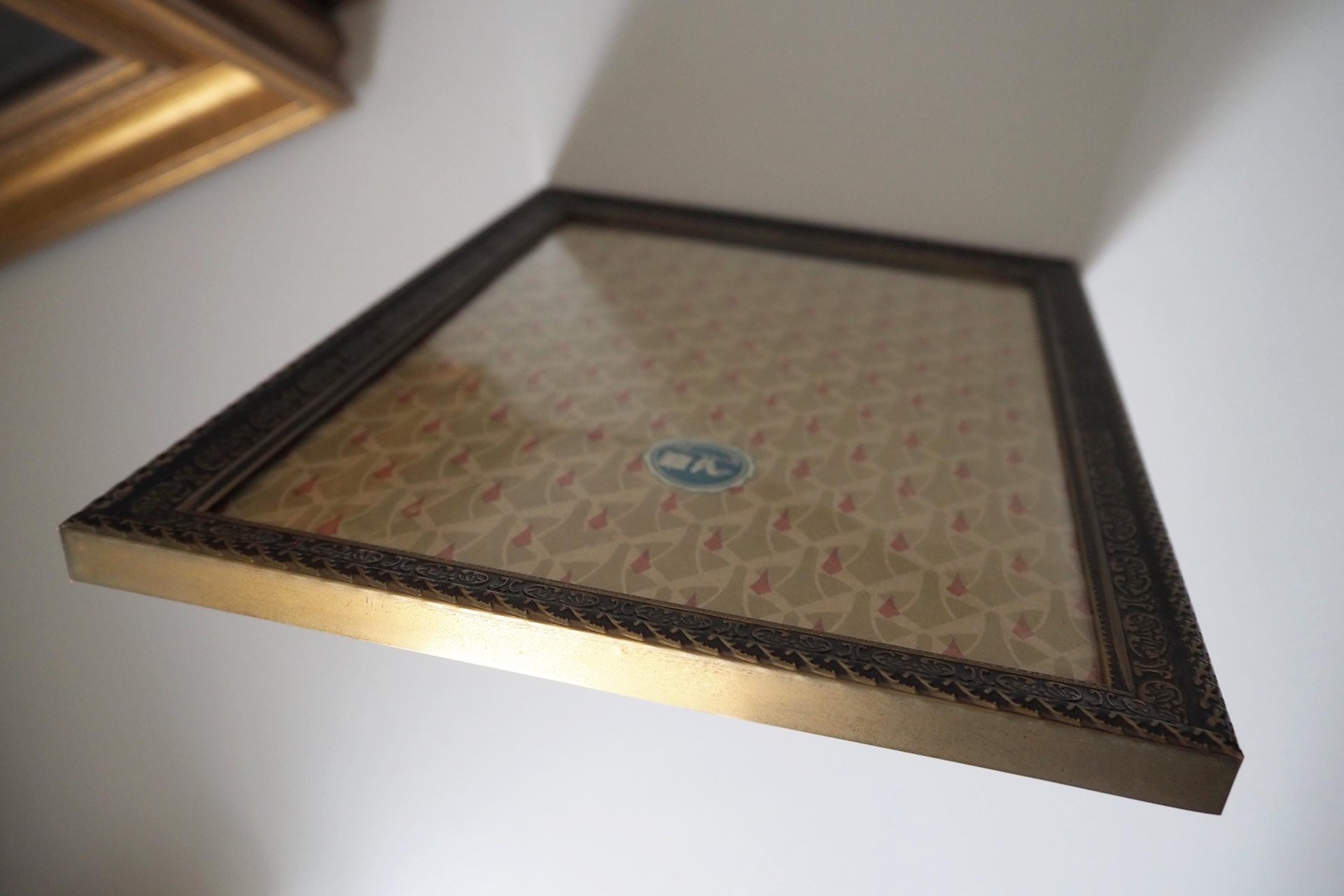 Vintage photo frame 18x24 cm | Vintage brass frame | Brass picture frame | Vintage picture frame | Finnish photo frame