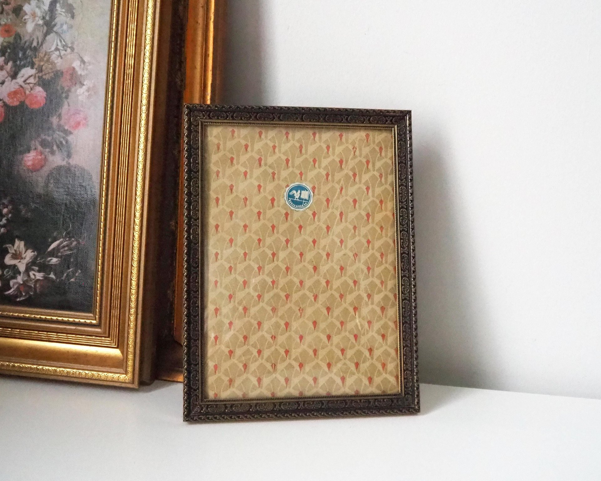 Vintage photo frame 18x24 cm | Vintage brass frame | Brass picture frame | Vintage picture frame | Finnish photo frame