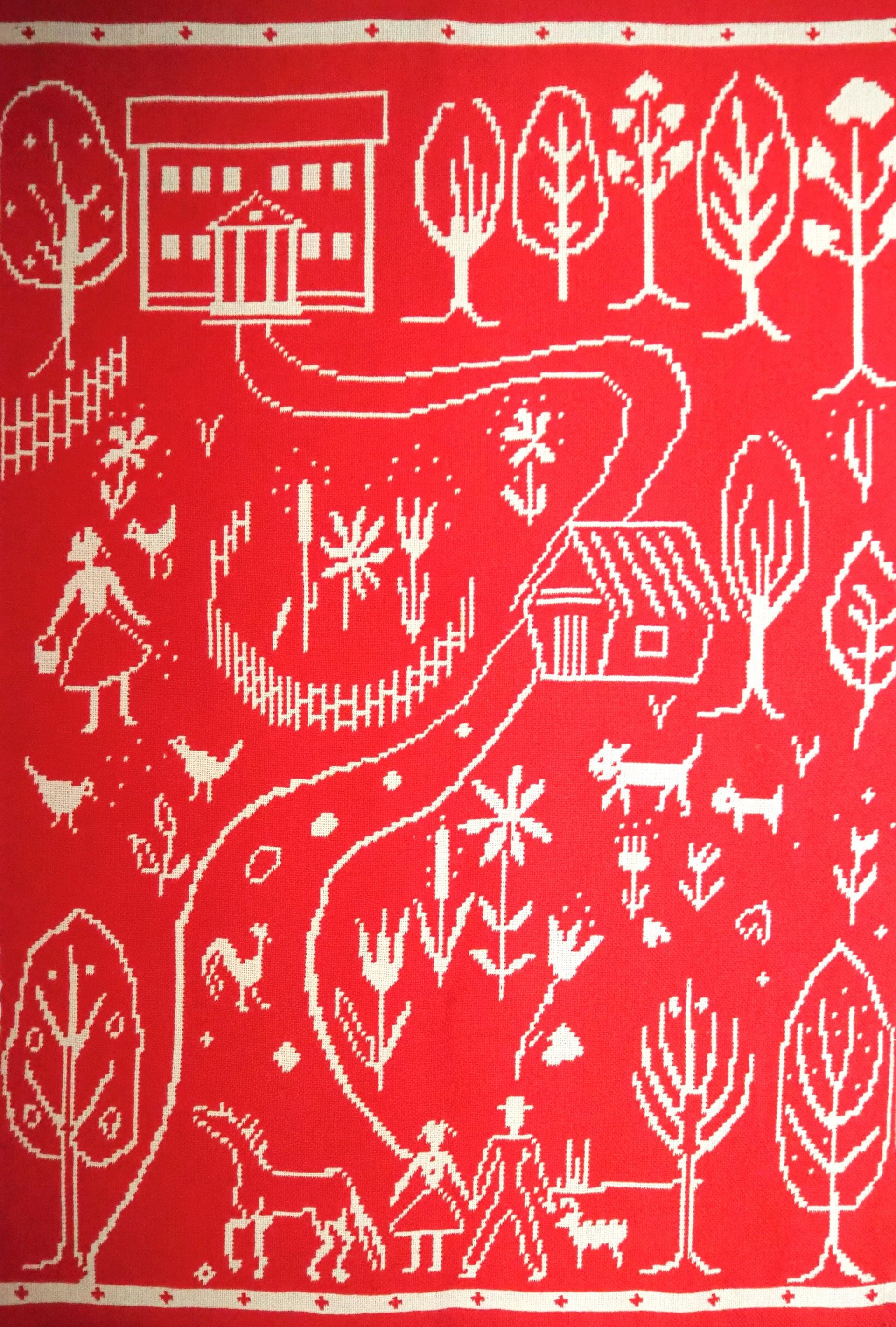 Vintage wall hanging | Handmade wall tapestry | Scandinavian wall hanging | Vintage wall tapestry | Reversible wall tapestry