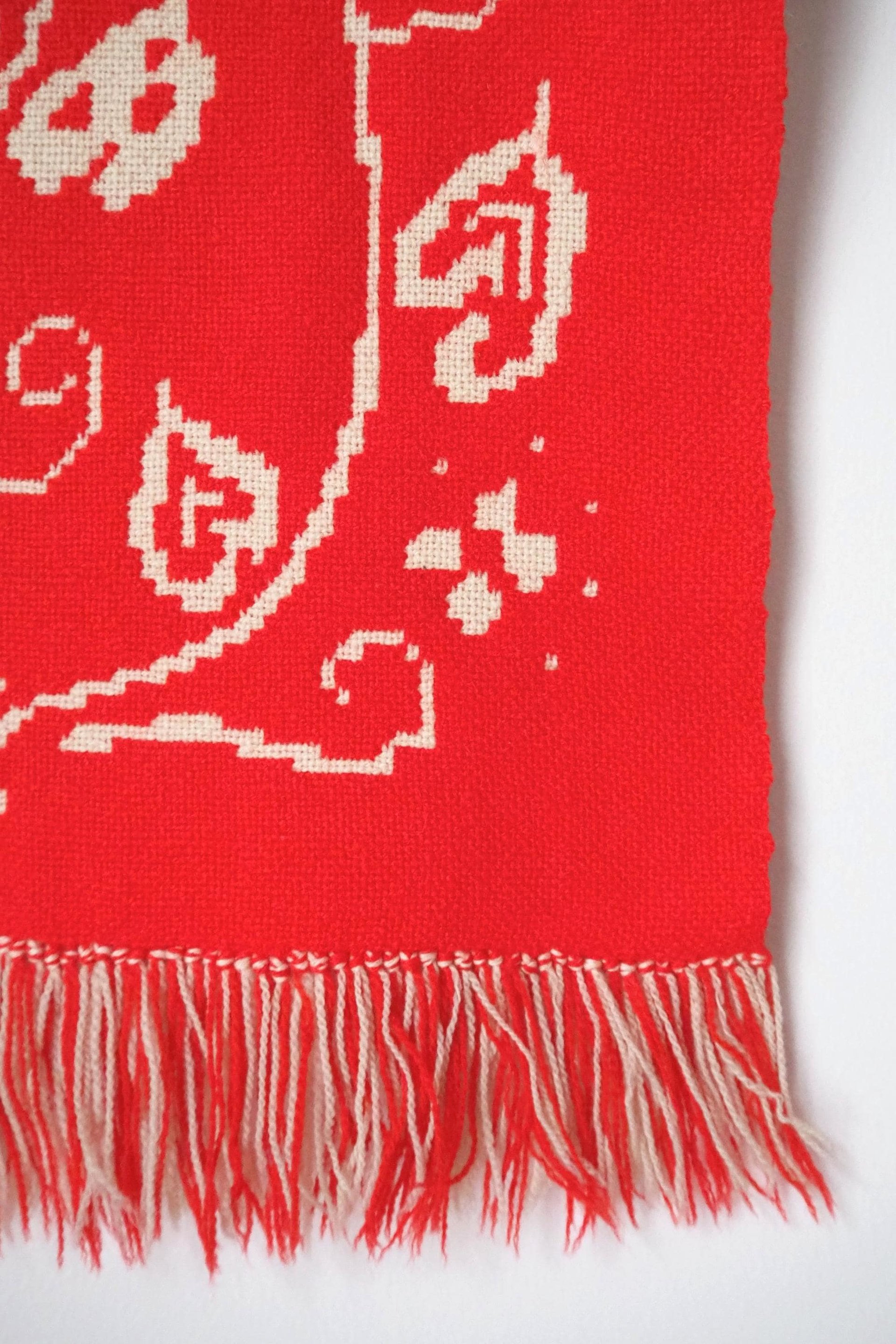 Vintage wall hanging | Handmade wall tapestry | Scandinavian wall hanging | Heart wall tapestry | Reversible wall tapestry