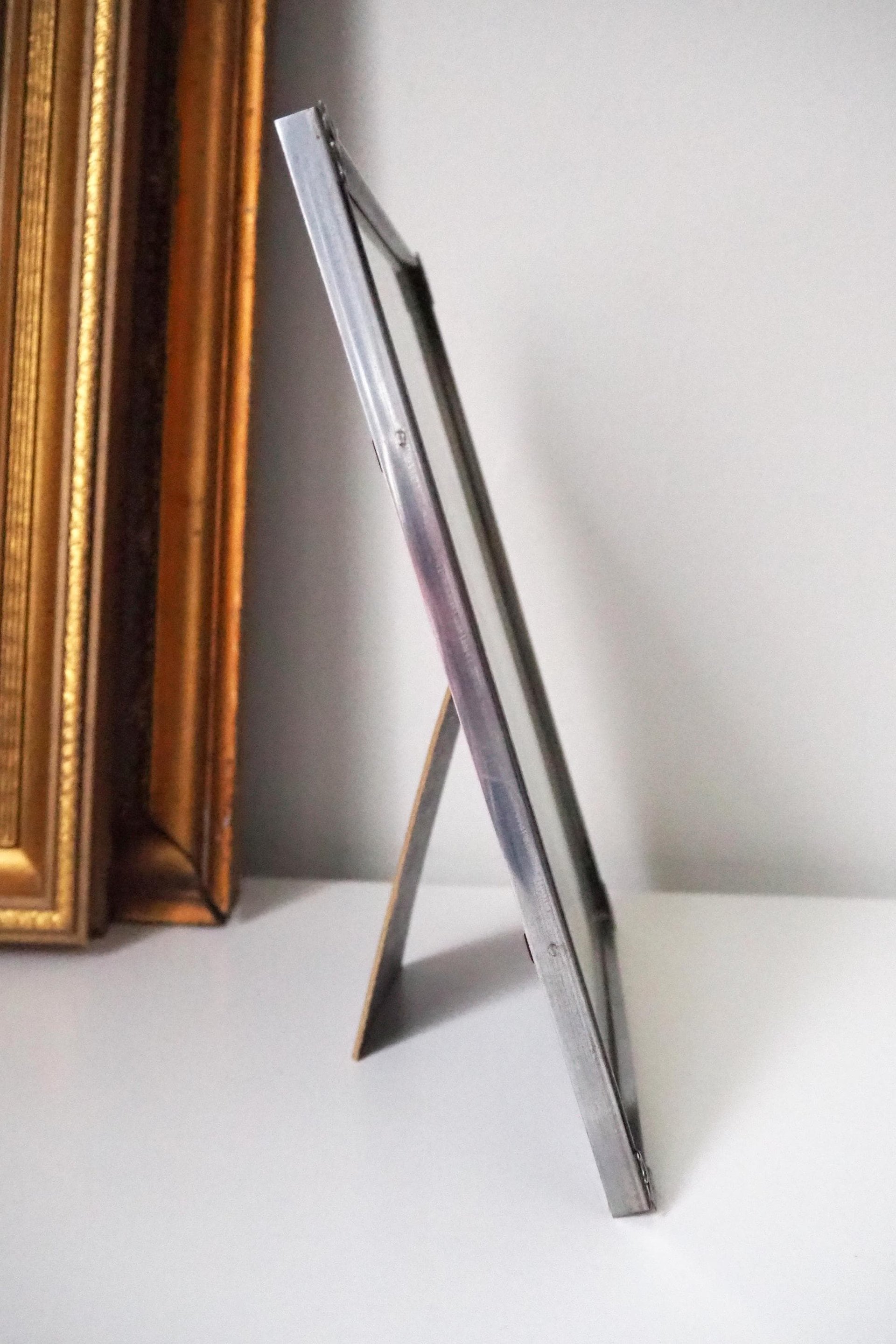 Vintage photo frame 18x24 cm | Vintage photo frame | Silver plated picture frame | Vintage silver picture frame