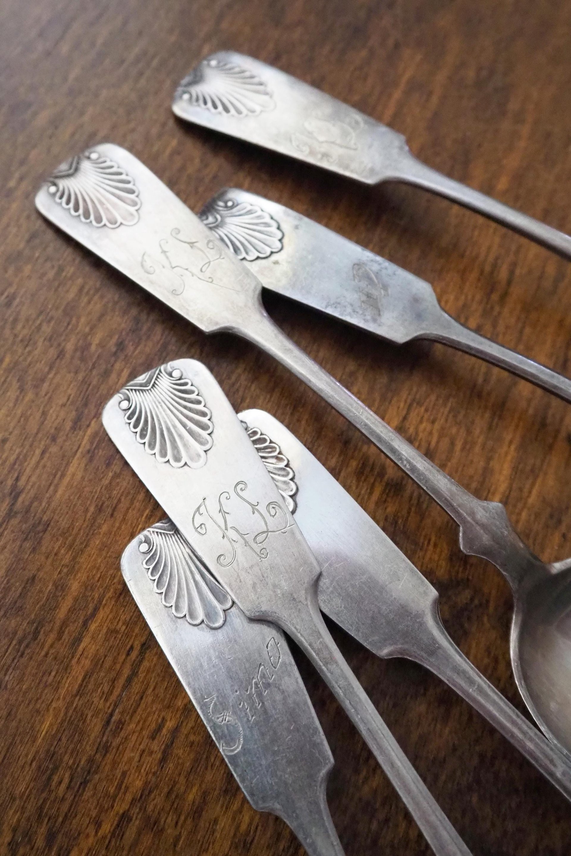 Set of six vintage spoons | Vintage Musla spoons | Vintage alpacca silver spoons | Small vintage spoons