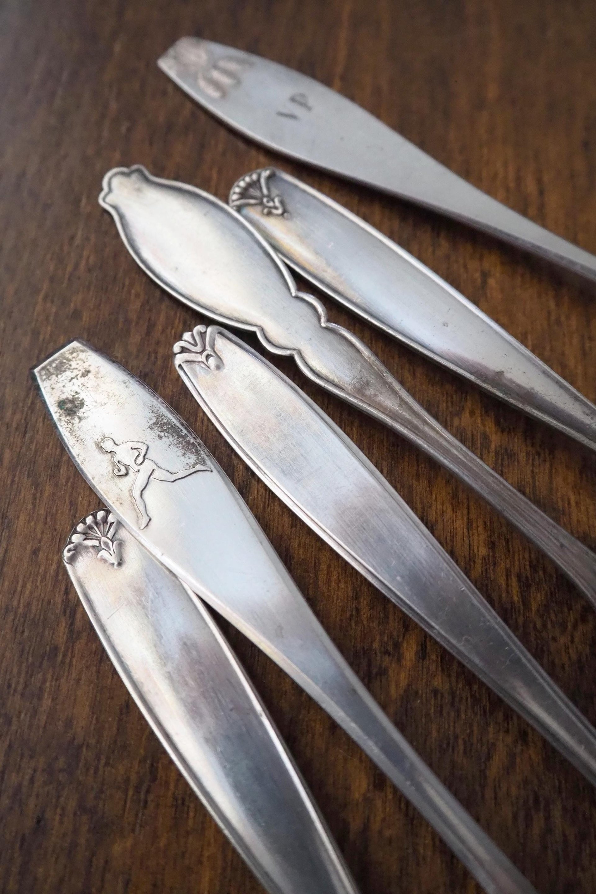 Set of six vintage spoons | Vintage spoons | Vintage alpacca silver spoons | Small vintage spoons