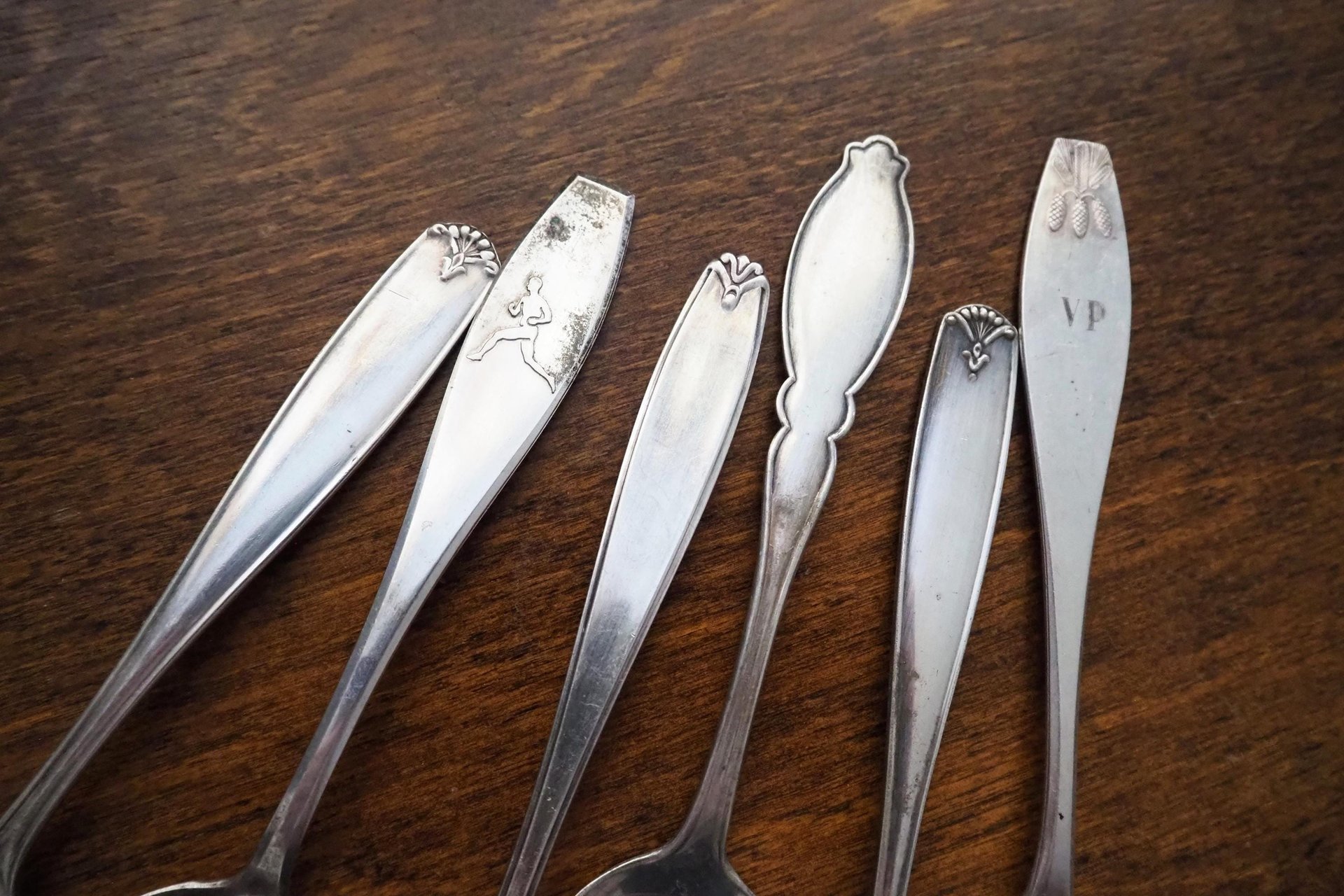 Set of six vintage spoons | Vintage spoons | Vintage alpacca silver spoons | Small vintage spoons