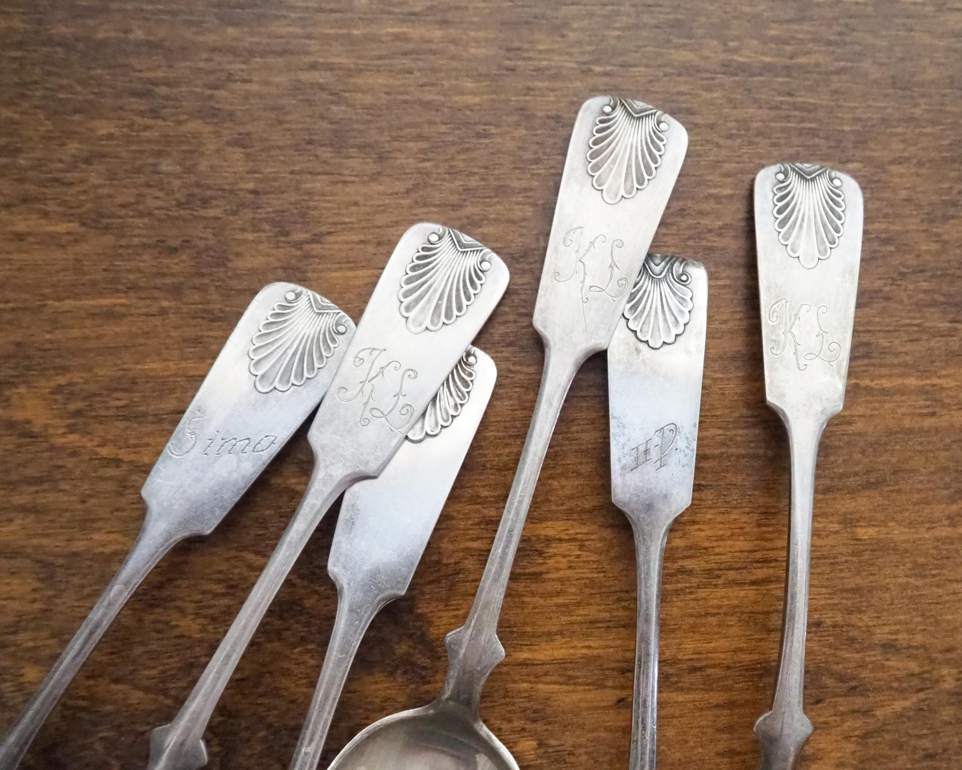 Set of six vintage spoons | Vintage Musla spoons | Vintage alpacca silver spoons | Small vintage spoons