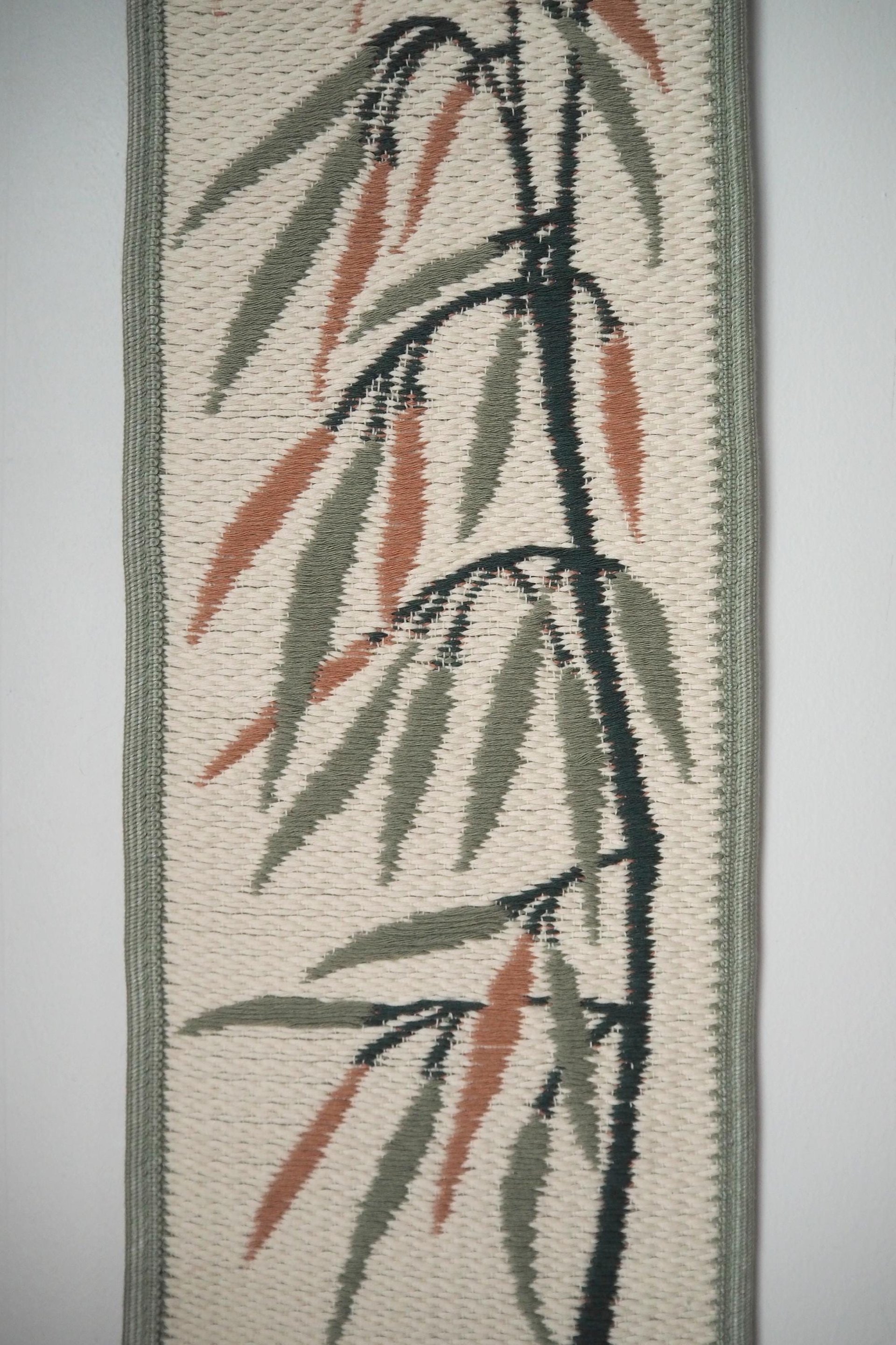 Vintage wall hanging | Long wall hanging | Nature wall hanging | Scandinavian woven textile | Made in Finland