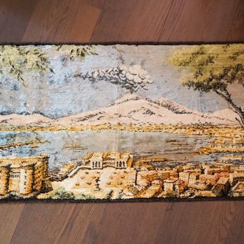 Vintage wall tapestry | Vintage gobelin wall rug | Landscape wall tapestry | Vintage wall rug