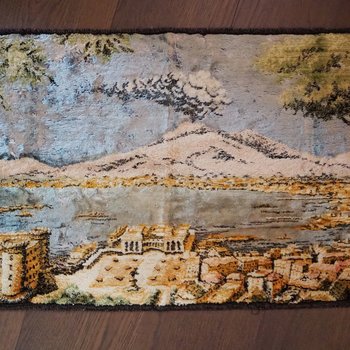 Vintage wall tapestry | Vintage gobelin wall rug | Landscape wall tapestry | Vintage wall rug