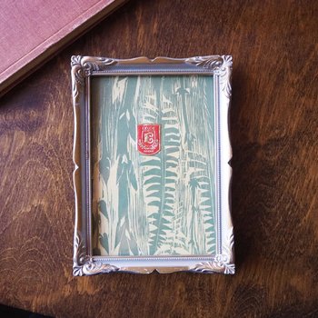 Vintage wooden photo frame | Silver tone picture frame 14x19 cm | Vintage wooden picture frame | Vintage Eklöf photo frame