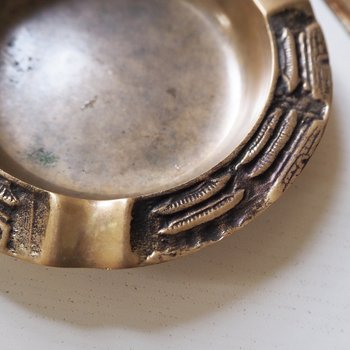 Vintage brass ashtray | Vintage ashtray | Brass ashtray