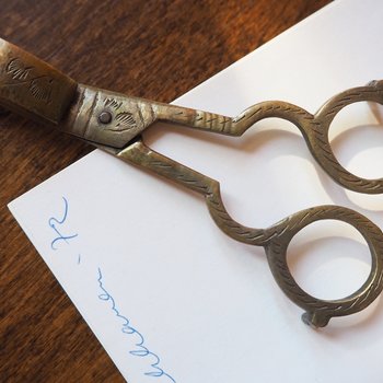 Vintage brass wick cutter | Brass candlewick scissors | Brass candlewick trimmer | Brass wick cutter | Vintage wick cutter