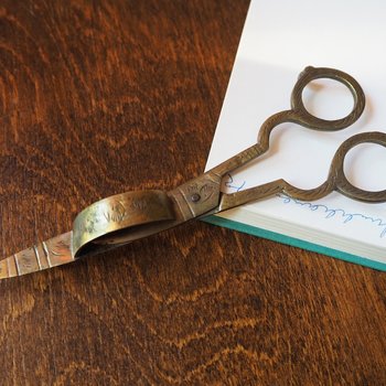 Vintage brass wick cutter | Brass candlewick scissors | Brass candlewick trimmer | Brass wick cutter | Vintage wick cutter