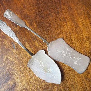 Vintage alpacca silver cake server | Vintage cake server | Alpacca silver cake server | Ornate cake server | Vintage pie server