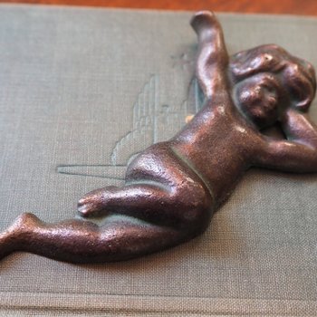 Vintage cast iron angel | Wattholma angel | Small cherub wall ornament | Vintage angel wall hanging | Made in Sweden