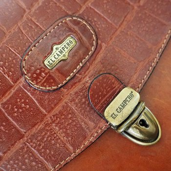 Vintage leather handbag | El Campero leather bag | Top handle bag | Vintage El Campero bag | Brown leather bag