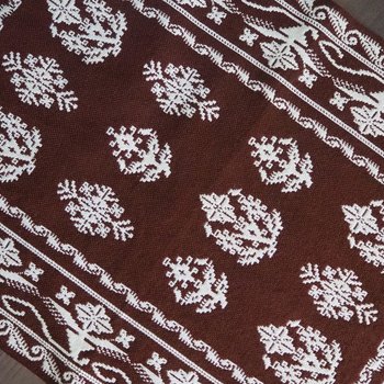 Vintage wall hanging | Large brown and white wall hanging | Scandinavian wall hanging | Vintage wall tapestry | Handmade wall tapestry