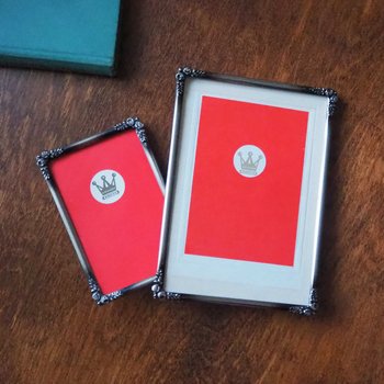 Set of two vintage silver plated photo frames | Small silver plated photo frames | Vintage picture frames | Matching frames