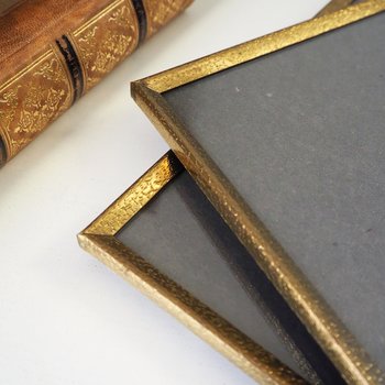 Set of two vintage photo frames | Set of two matching vintage frames | Vintage brass frame set 20x30 cm | Vintage brass frames