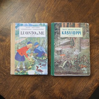 Vintage school books | Kasvioppi | Finnish nature books | Vintage botany school books | Vintage nature school books