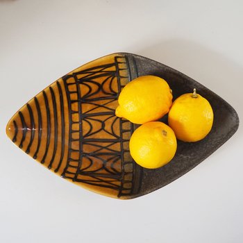Vintage ceramic bowl | West German pottery | Ceramic fruit bowl | Mid century bowl | Made in West Germany | Vintage fruit bowl