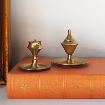 Vintage brass incense holder | Small brass incense holders | Brass incense holders